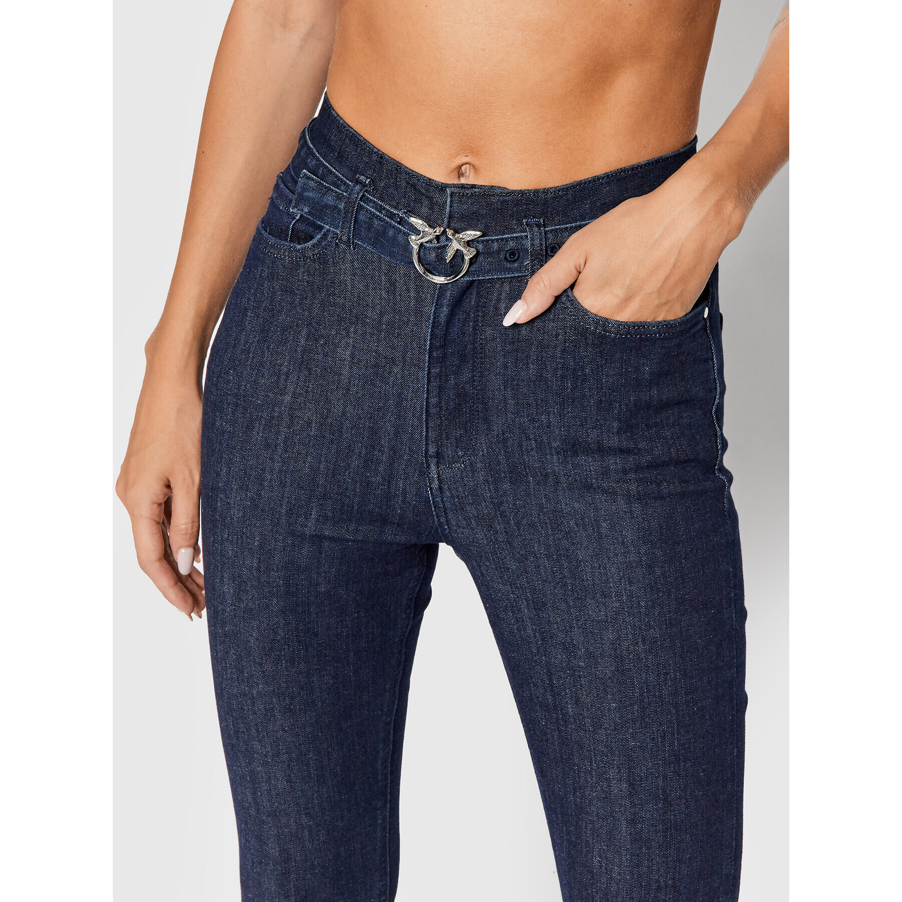 Pinko Džínsy Susan AI 21-22 PDEN 1J10P0 Y78R Modrá Skinny Fit - Pepit.sk