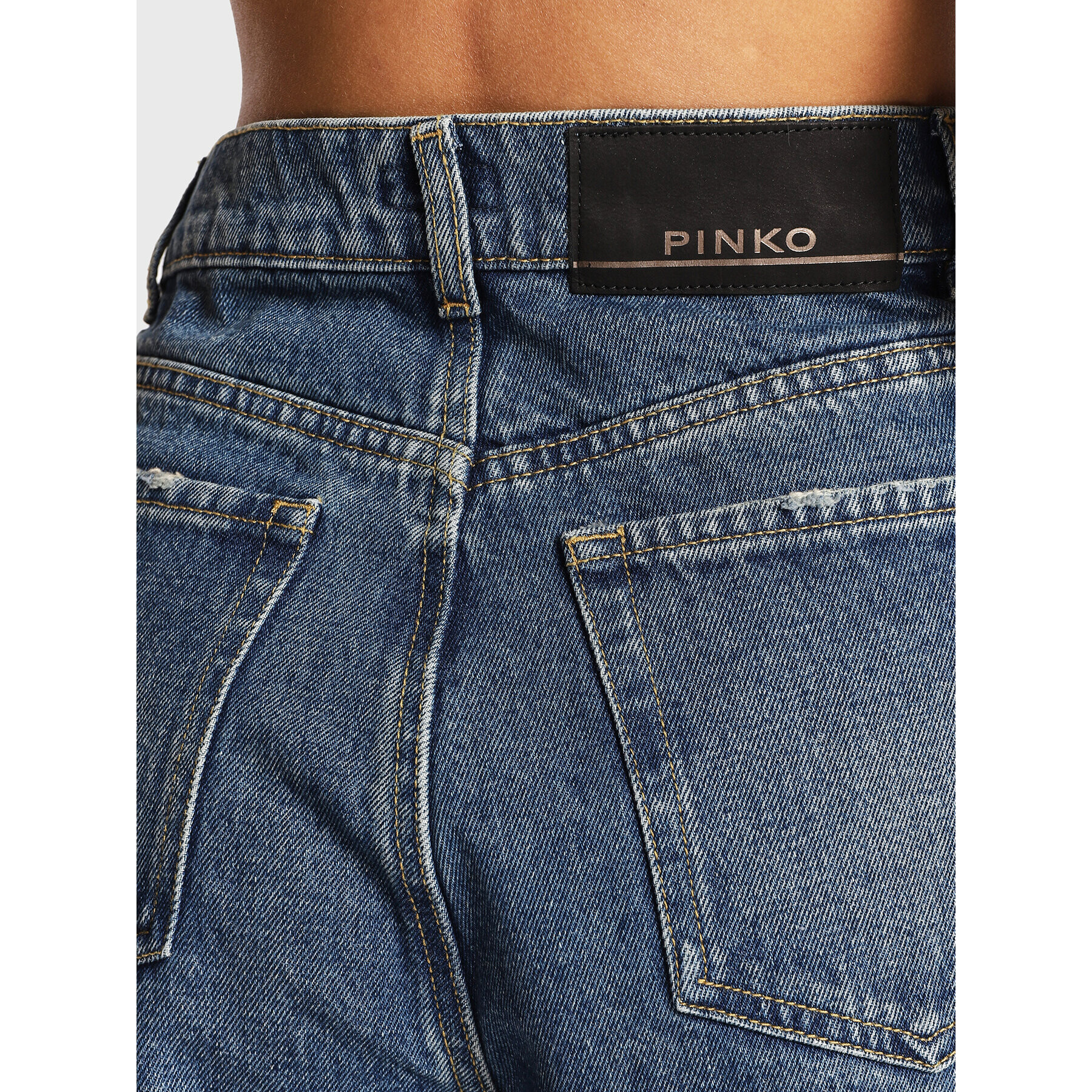 Pinko Džínsy Wilma 2 1J10ZN A05T Modrá Relaxed Fit - Pepit.sk