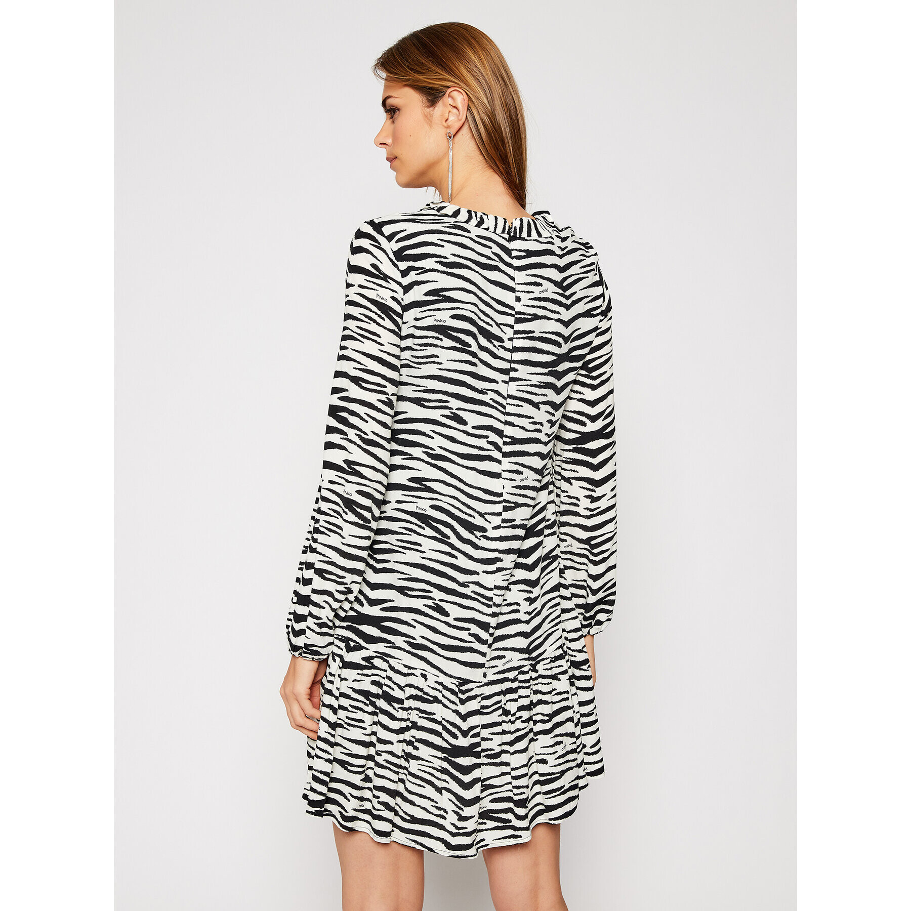 Pinko Každodenné šaty Zebra 20202 PRR 1N133V 8495 Biela Regular Fit - Pepit.sk