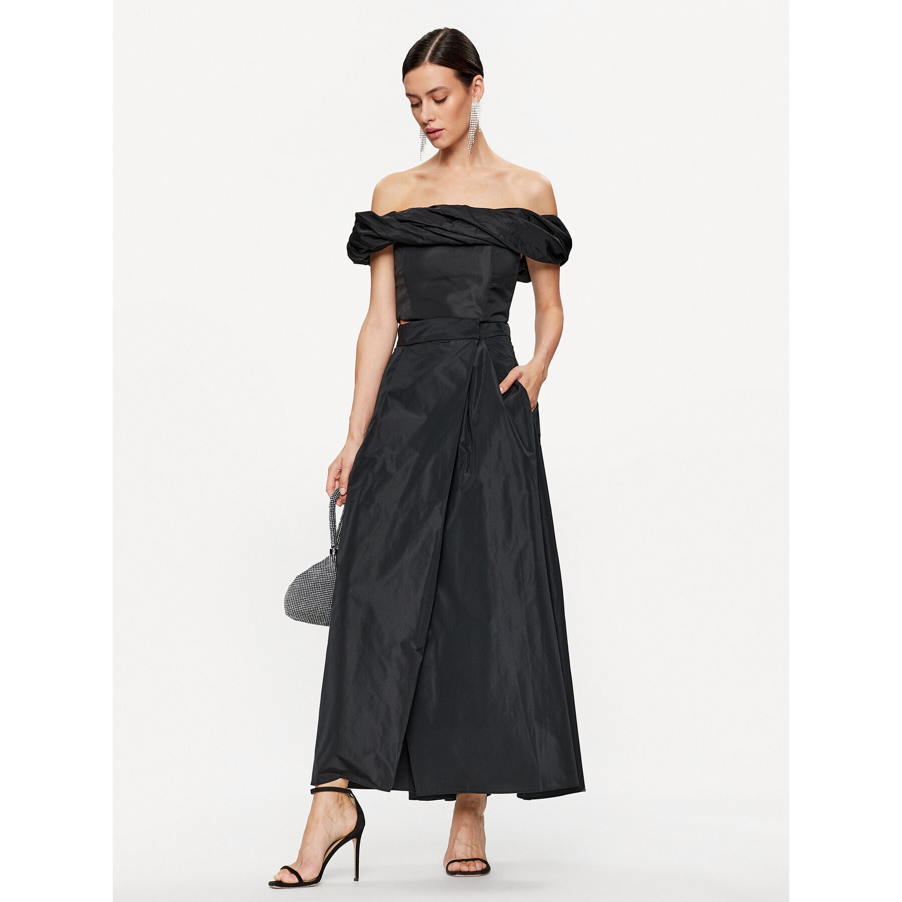 Pinko Maxi sukňa Propenso 100543 Y3LE Čierna Relaxed Fit - Pepit.sk