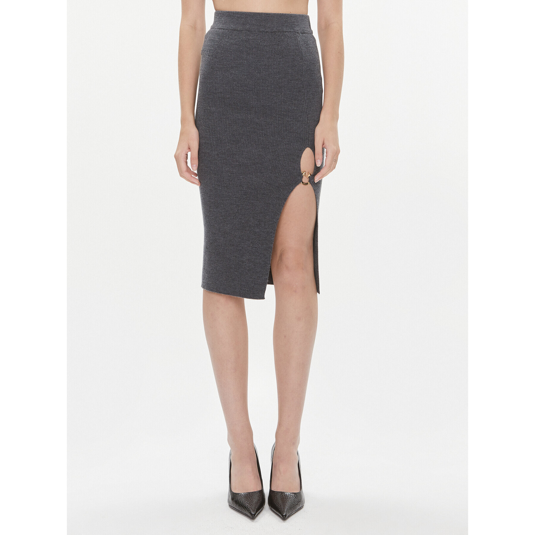 Pinko Midi sukňa Siamese 101844 A15S Sivá Slim Fit - Pepit.sk