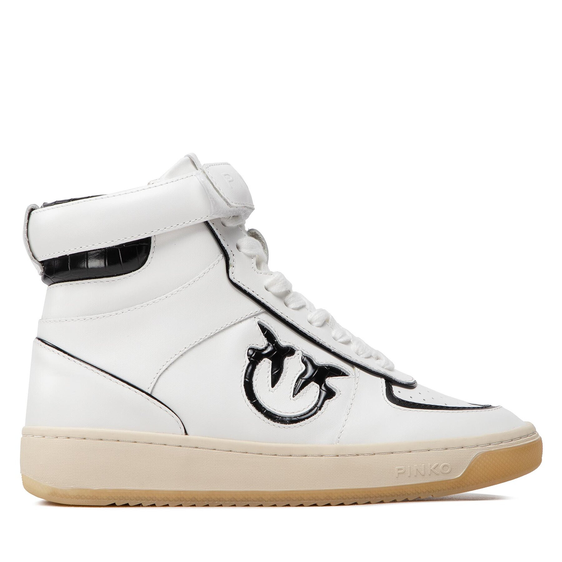 Pinko Sneakersy Lorena Basket Hi Sneaker AI 22-23 BLKS1 1H214S A08S Biela - Pepit.sk