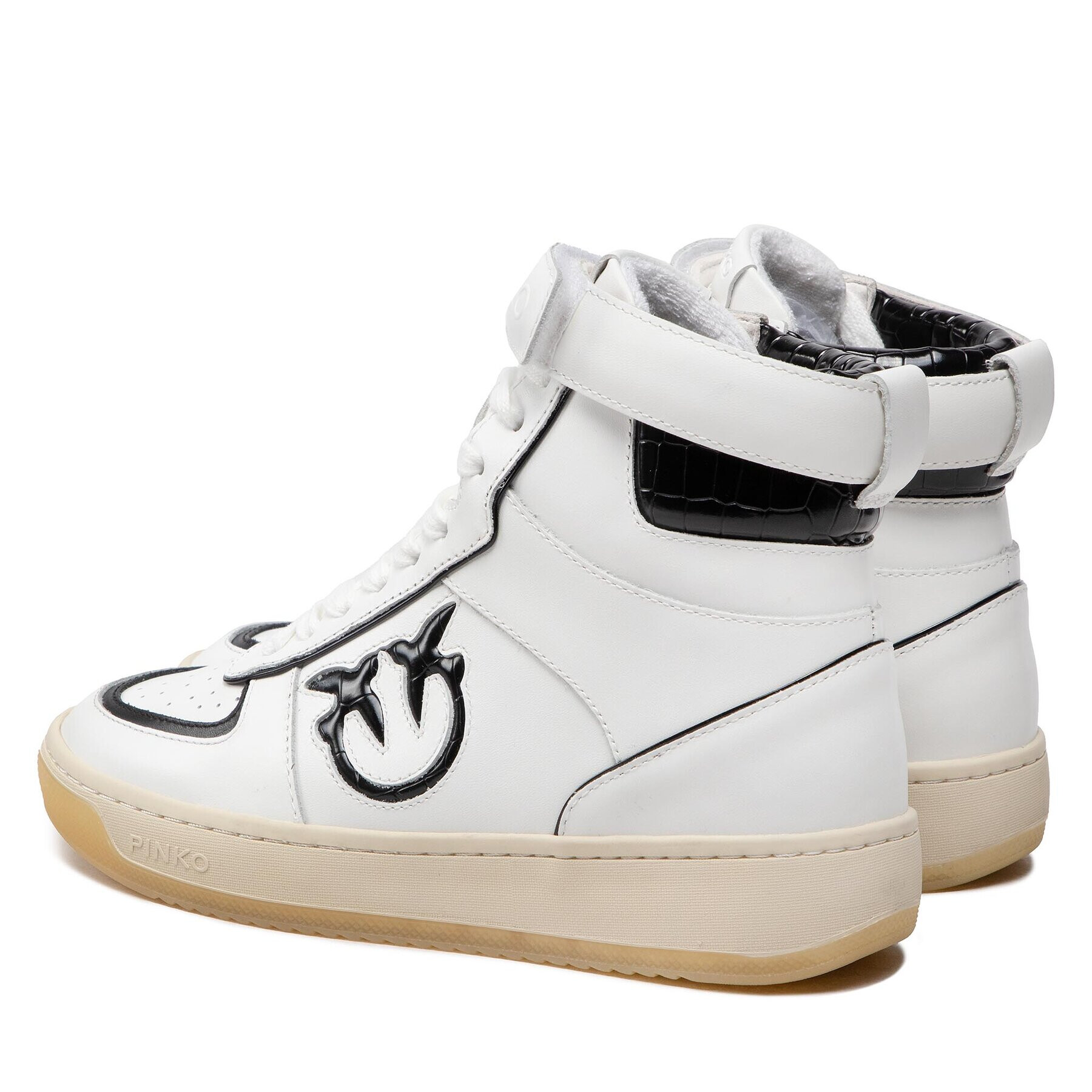 Pinko Sneakersy Lorena Basket Hi Sneaker AI 22-23 BLKS1 1H214S A08S Biela - Pepit.sk