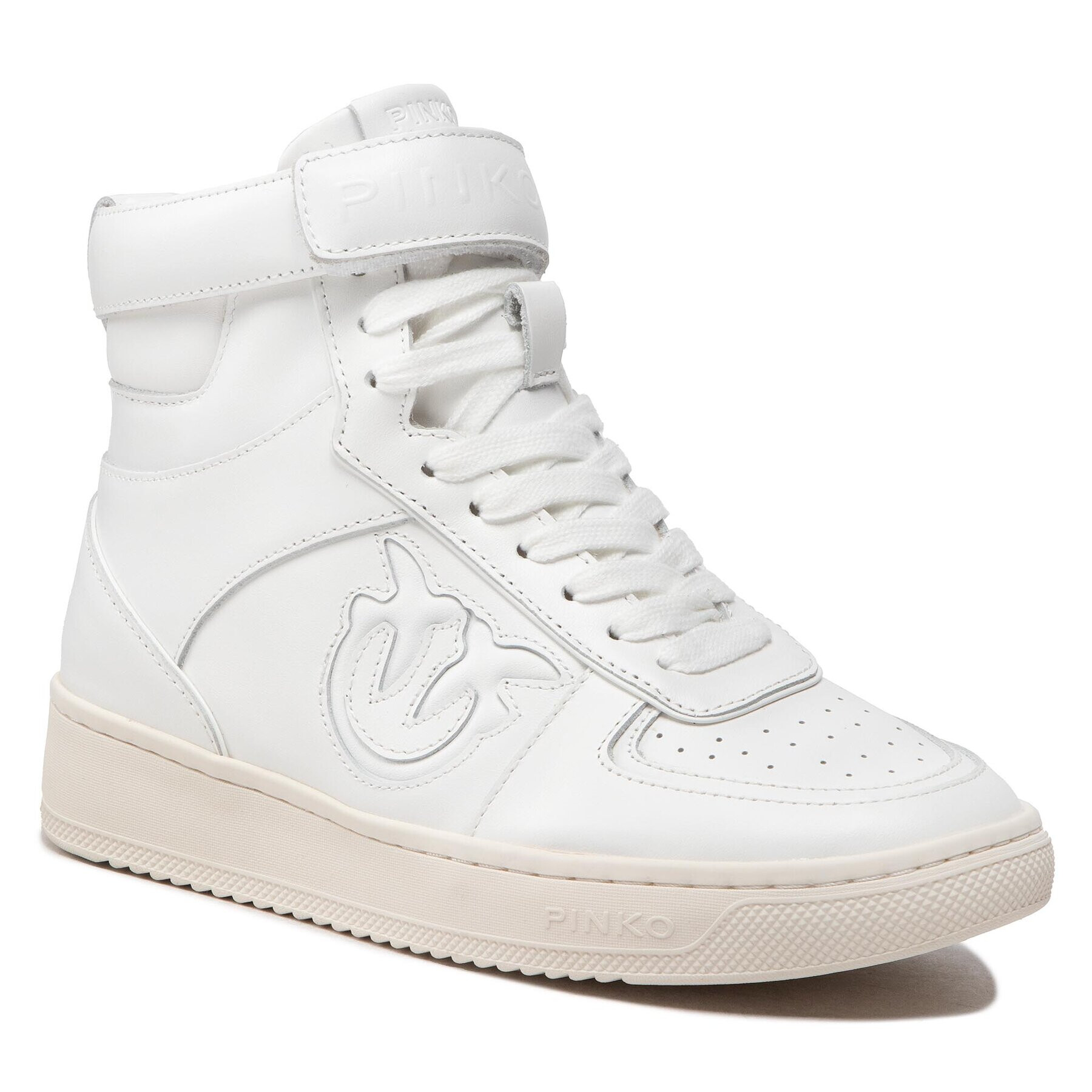 Pinko Sneakersy Lorena Basket Hi Sneaker AI 22-23 BLKS1 1H214S A08S Biela - Pepit.sk