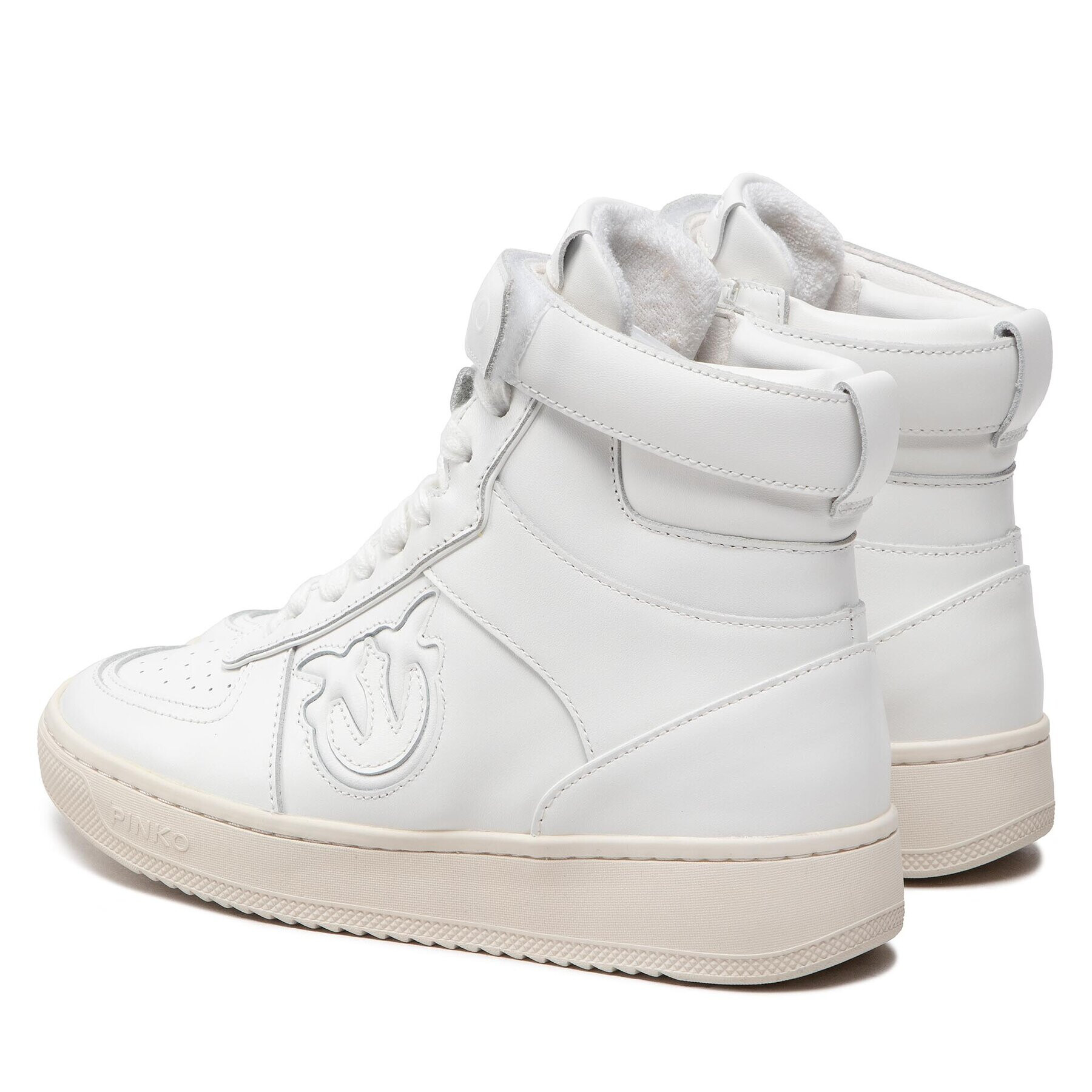 Pinko Sneakersy Lorena Basket Hi Sneaker AI 22-23 BLKS1 1H214S A08S Biela - Pepit.sk