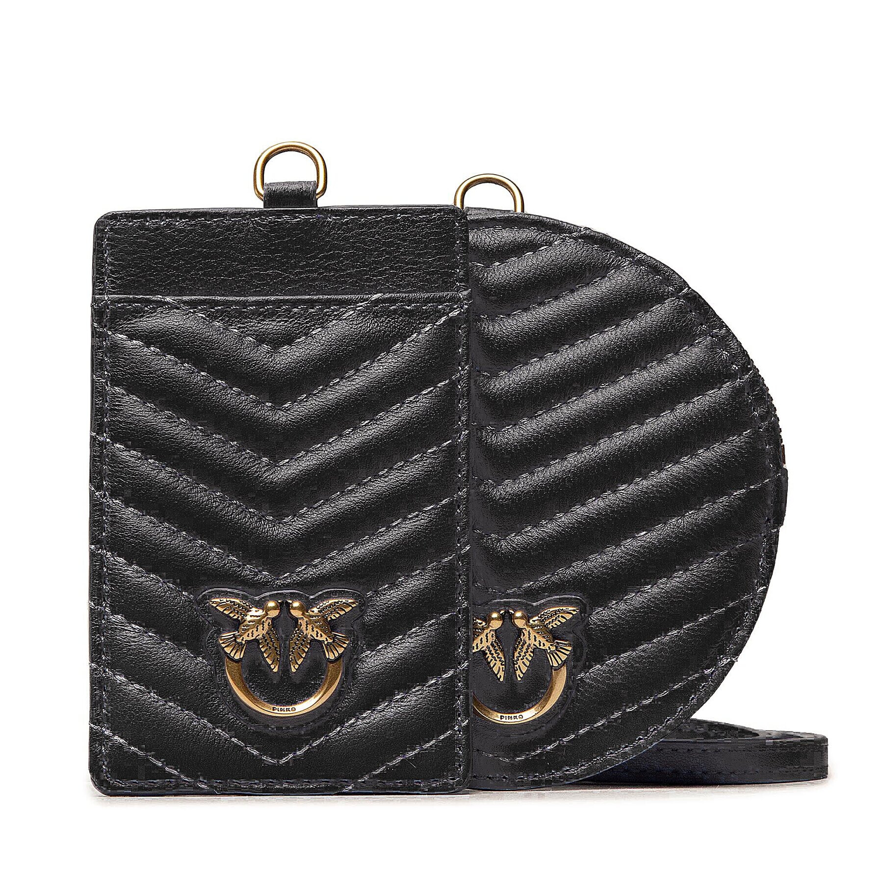 Pinko Súprava Neckle Mini Bag Chevron Al 22-23 PLTT 1P22XS A03Z Čierna - Pepit.sk