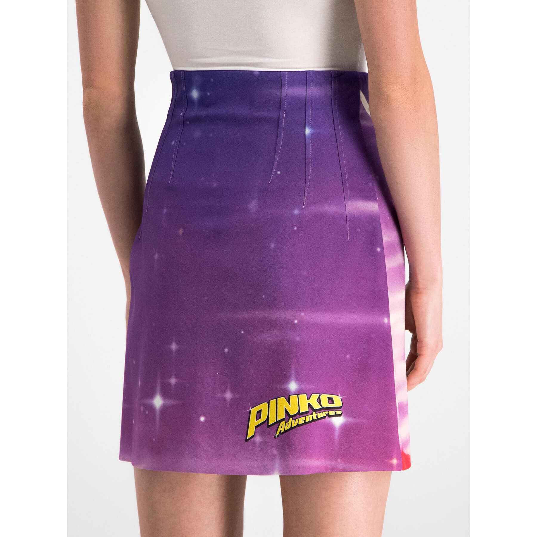 Pinko Trapézová sukňa 20192 PBK2 1B144P 7811 Fialová Slim Fit - Pepit.sk