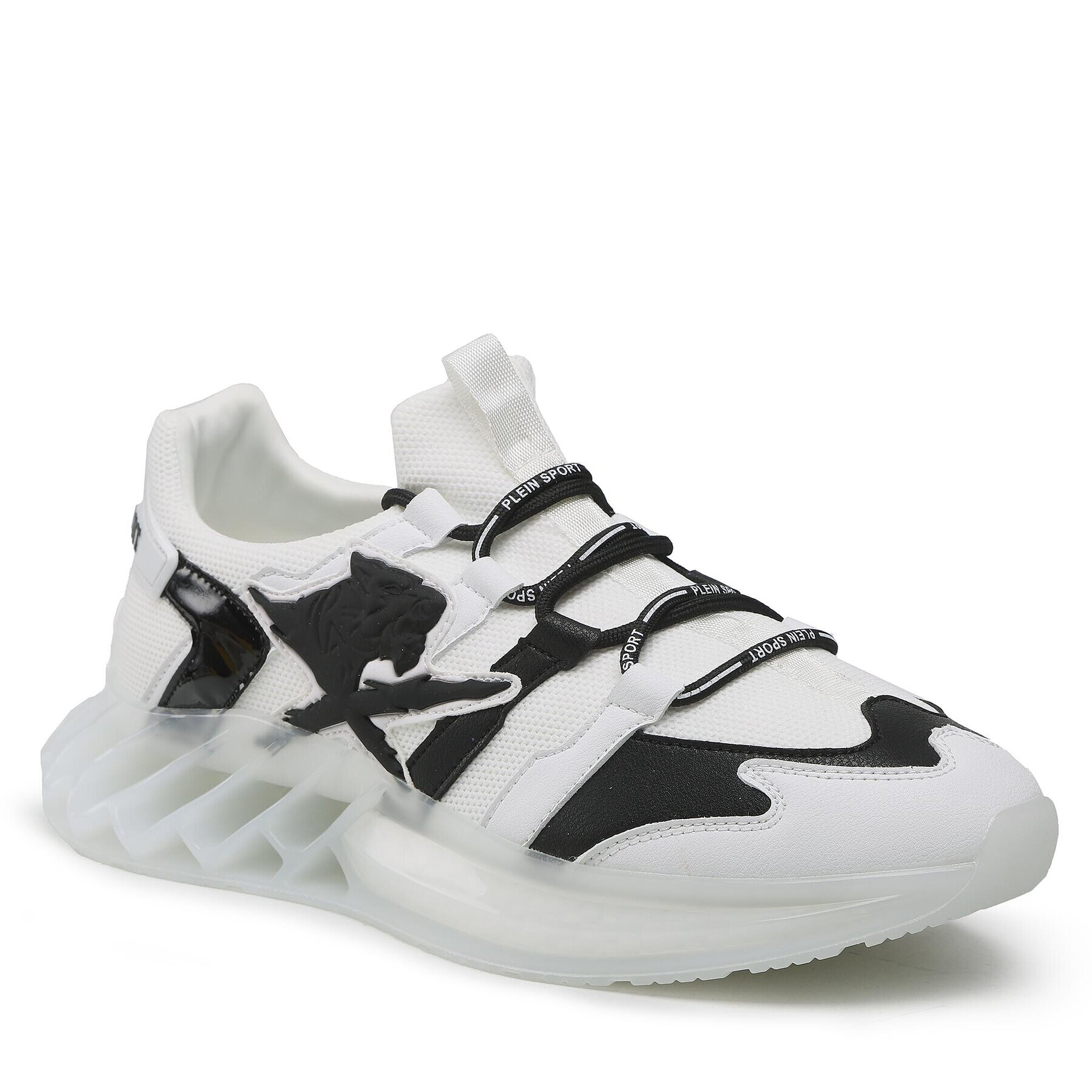 Plein Sport Sneakersy Runner Tiger Cross FABS USC0332 PTE003N Biela - Pepit.sk