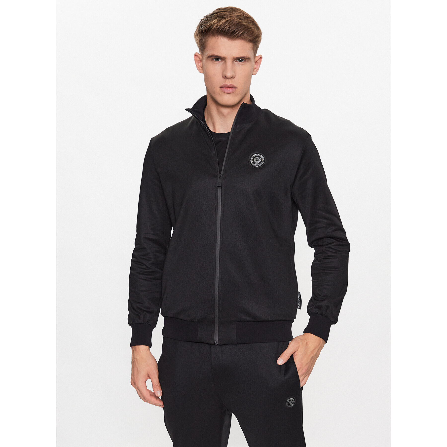 Plein Sport Tepláková súprava PACC MJJ0567 SJO001N Čierna Regular Fit - Pepit.sk