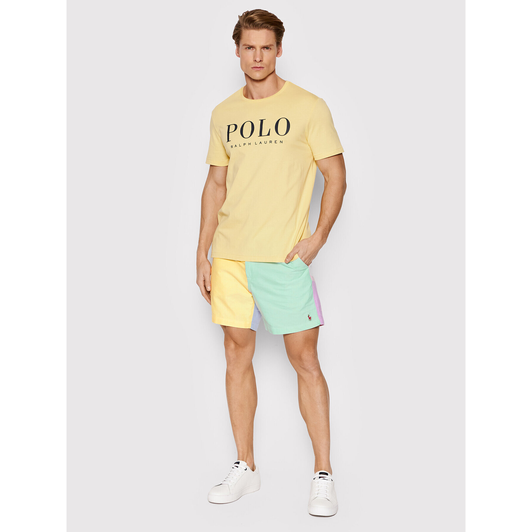 Polo Ralph Lauren Bavlnené šortky 710862779001 Žltá Classic Fit - Pepit.sk