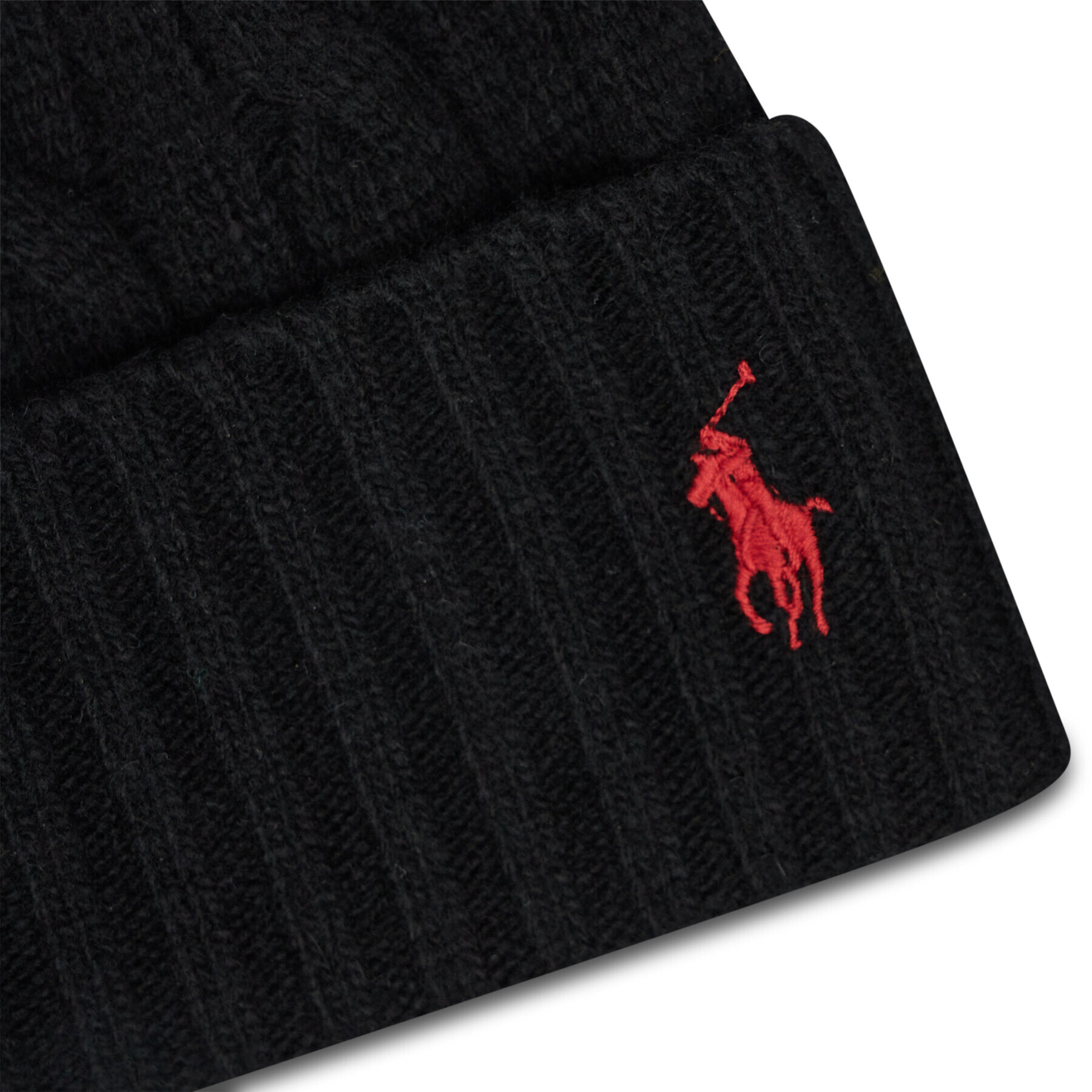 Polo Ralph Lauren Čiapka Classic Cable Beanie 449853964001 Čierna - Pepit.sk