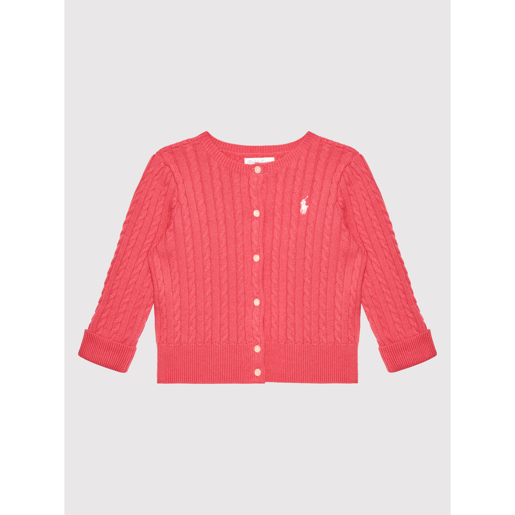 Polo Ralph Lauren Kardigán Mini Cable 310543047030 Ružová Regular Fit - Pepit.sk