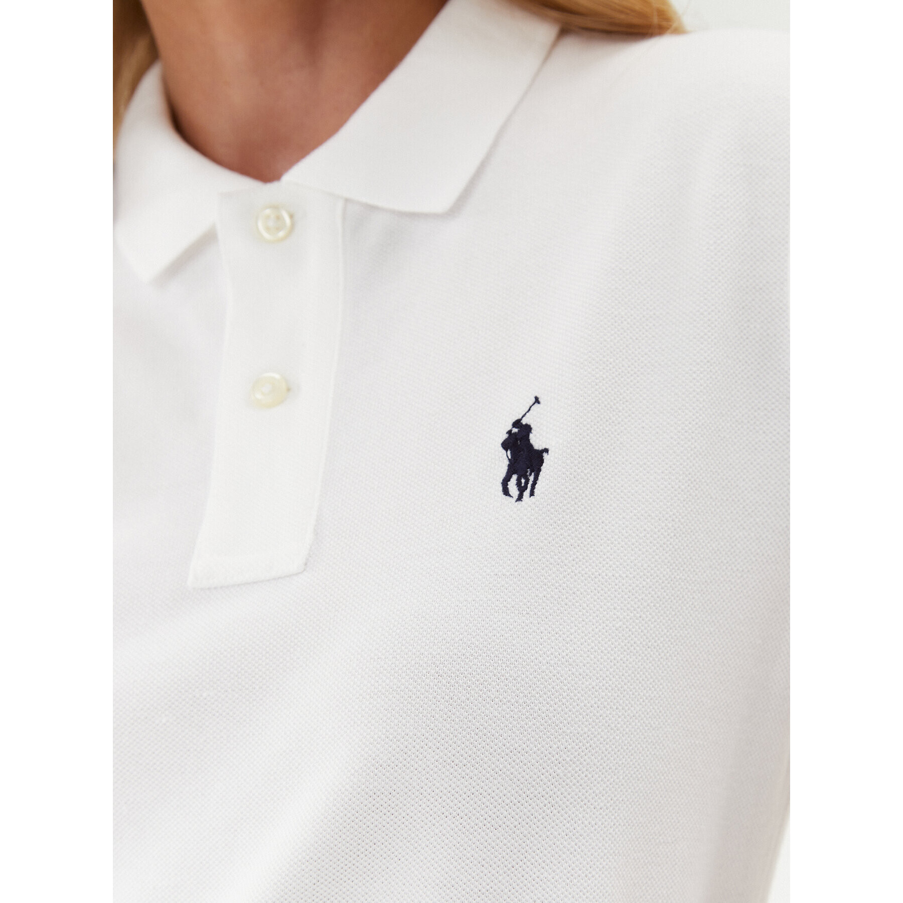 Polo Ralph Lauren Každodenné šaty Polo Shirt Shop 211799490017 Biela Regular Fit - Pepit.sk