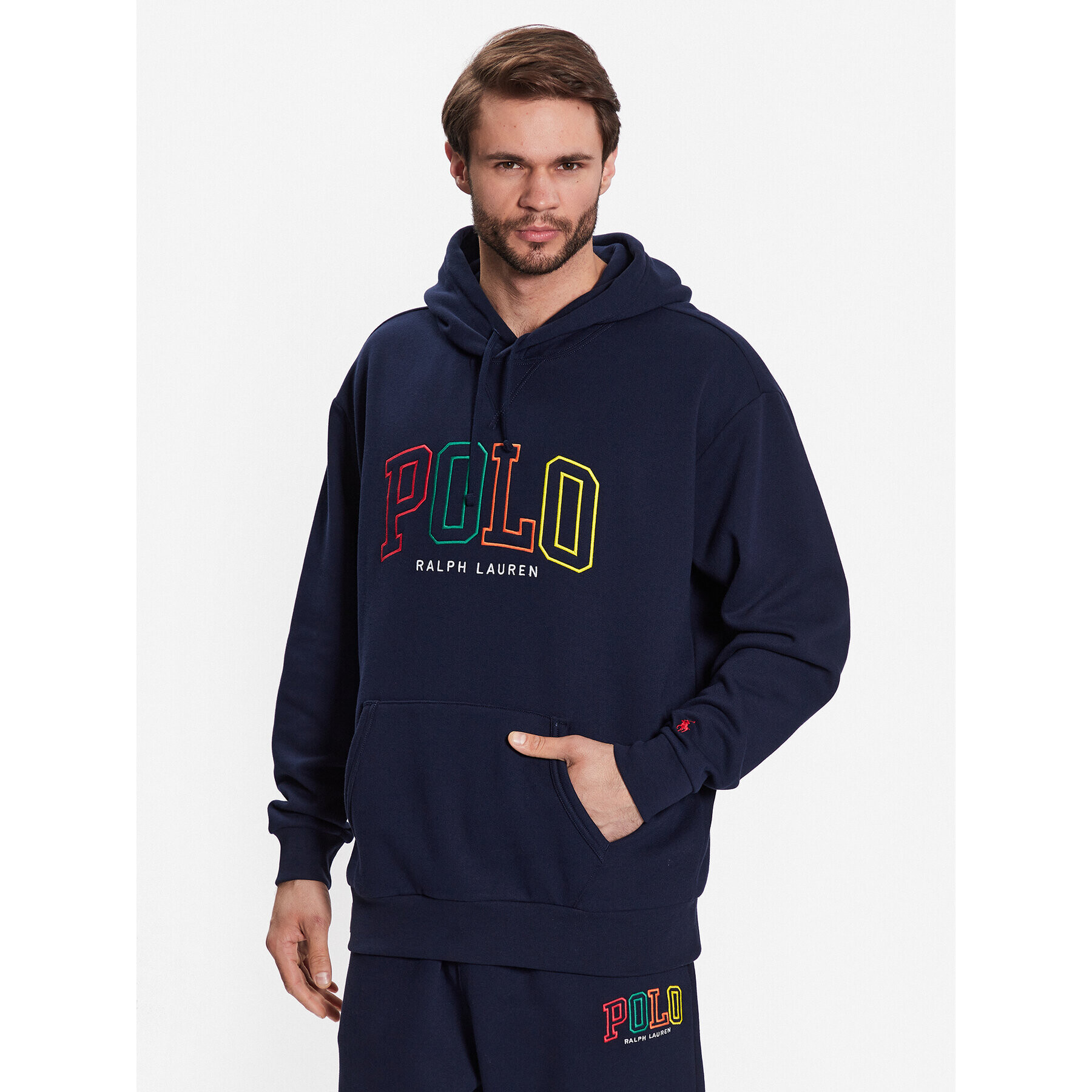 Polo Ralph Lauren Mikina 710899182001 Tmavomodrá Relaxed Fit - Pepit.sk