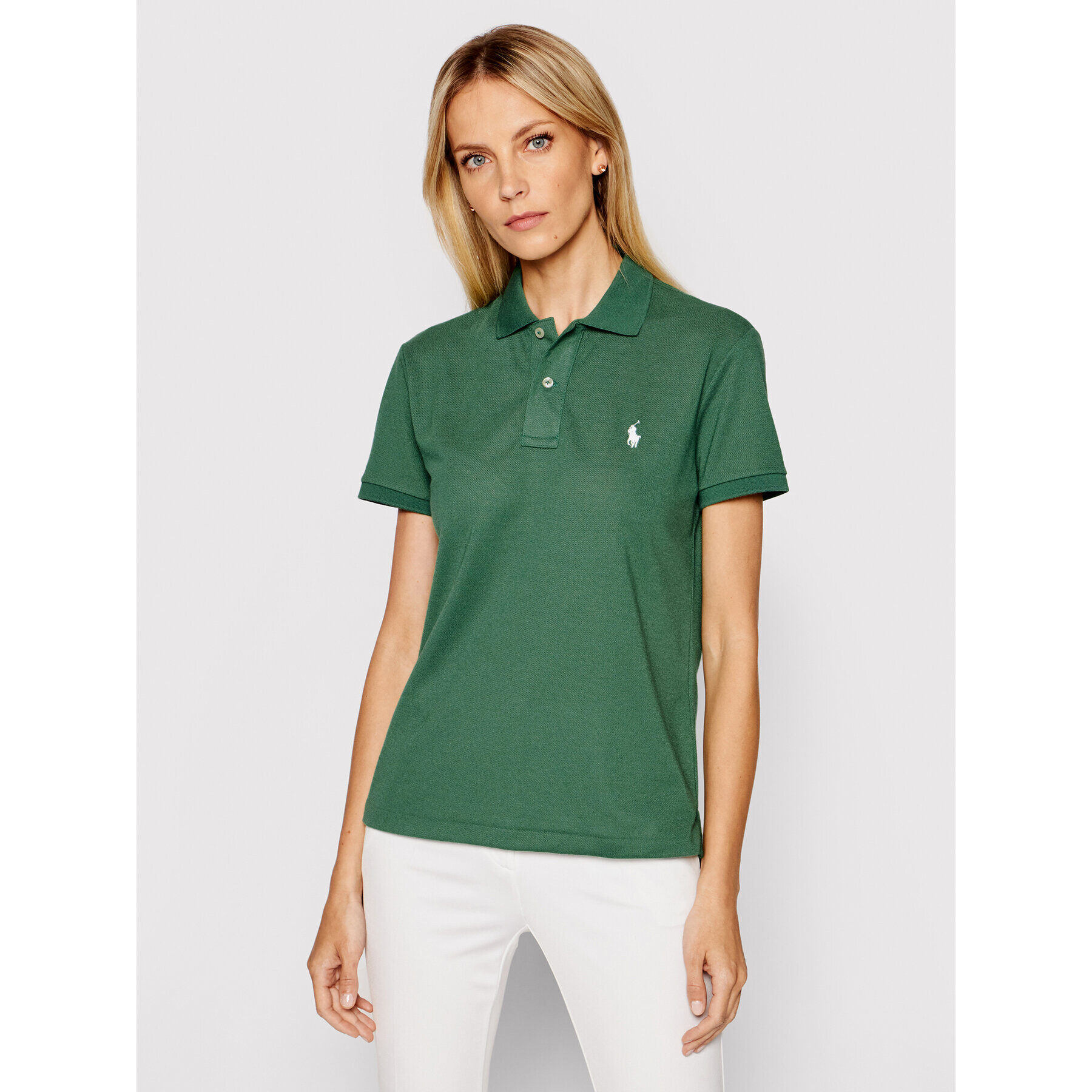 Polo Ralph Lauren Polokošeľa 211806666002 Zelená Classic Fit - Pepit.sk