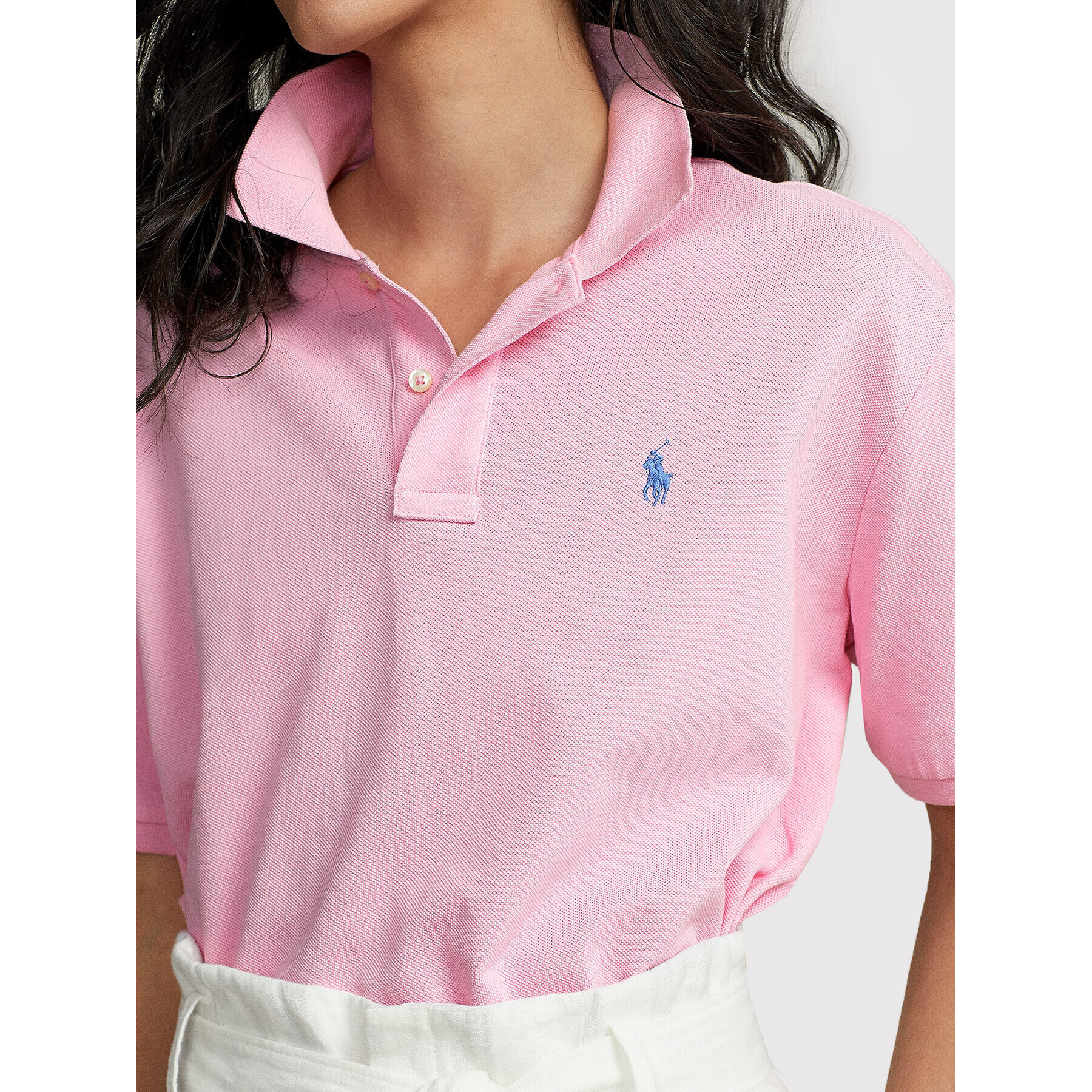 Polo Ralph Lauren Polokošeľa 211863280001 Ružová Boxy Fit - Pepit.sk