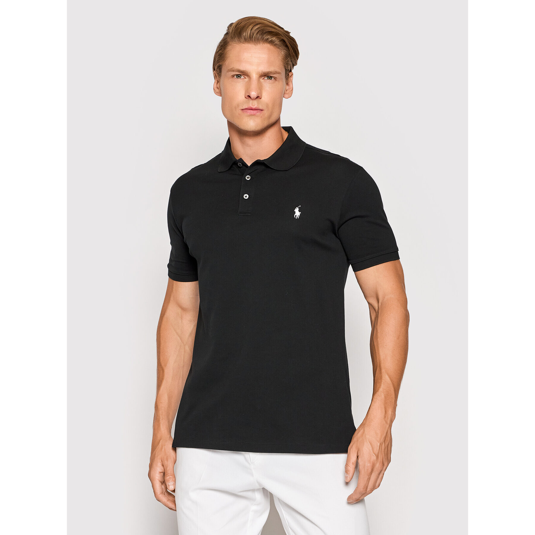 Polo Ralph Lauren Polokošeľa 710541705 Čierna Slim Fit - Pepit.sk