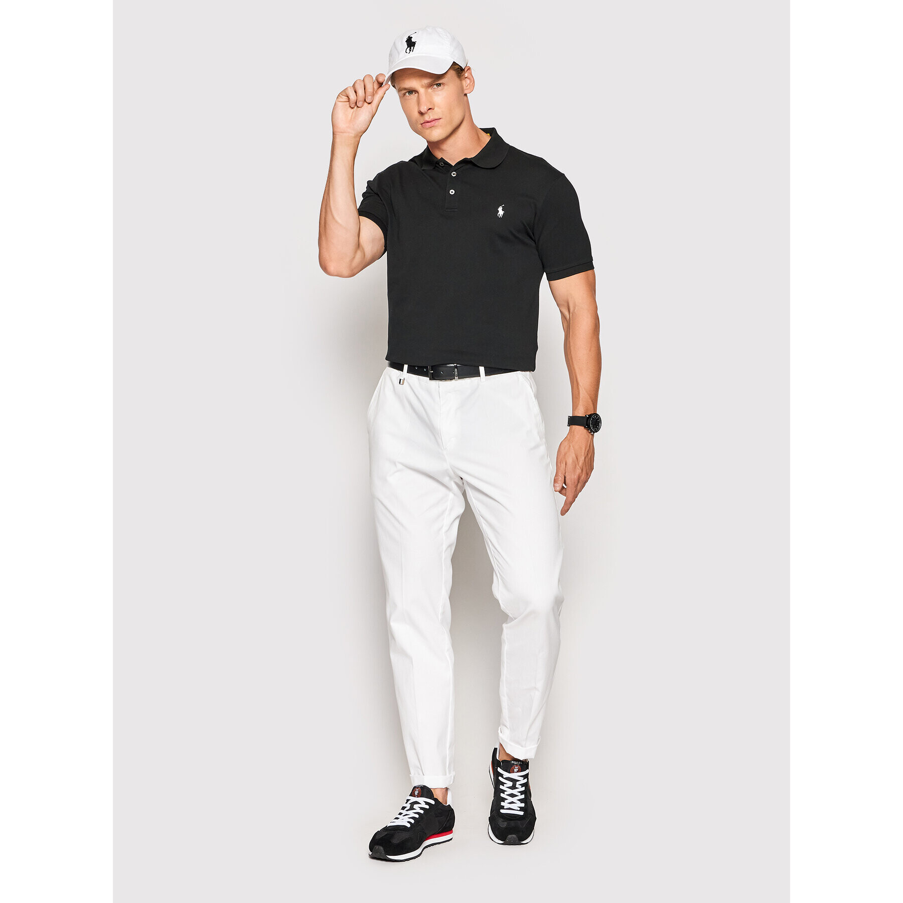 Polo Ralph Lauren Polokošeľa 710541705 Čierna Slim Fit - Pepit.sk