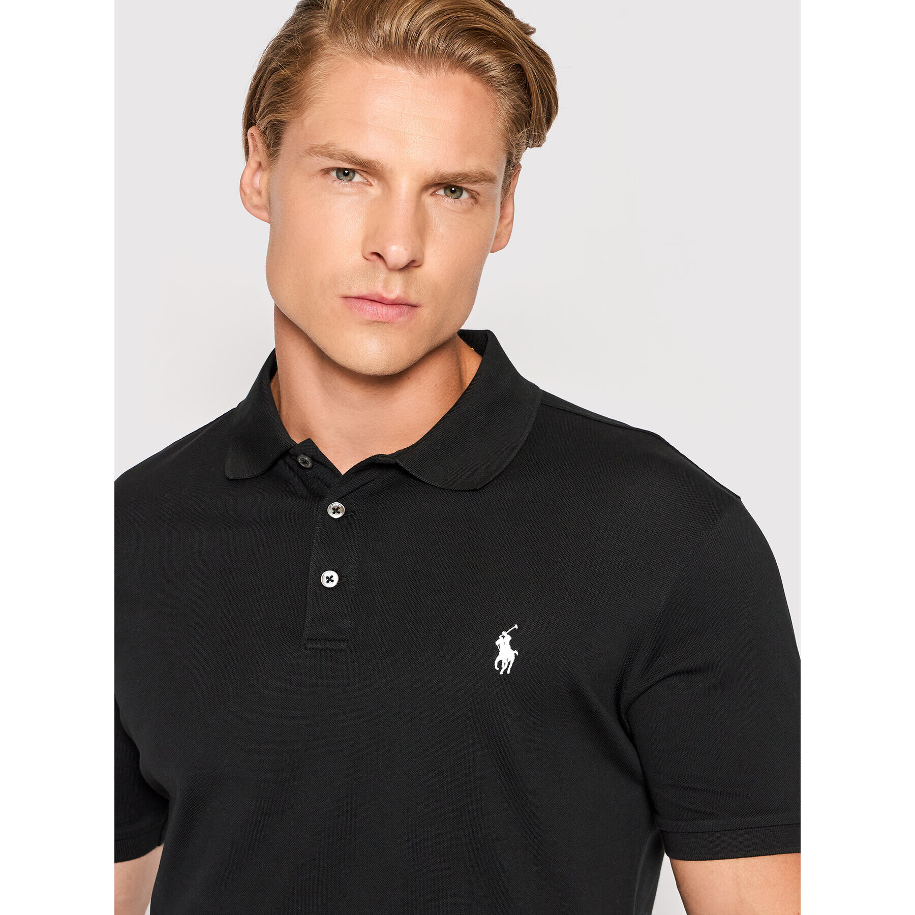 Polo Ralph Lauren Polokošeľa 710541705 Čierna Slim Fit - Pepit.sk