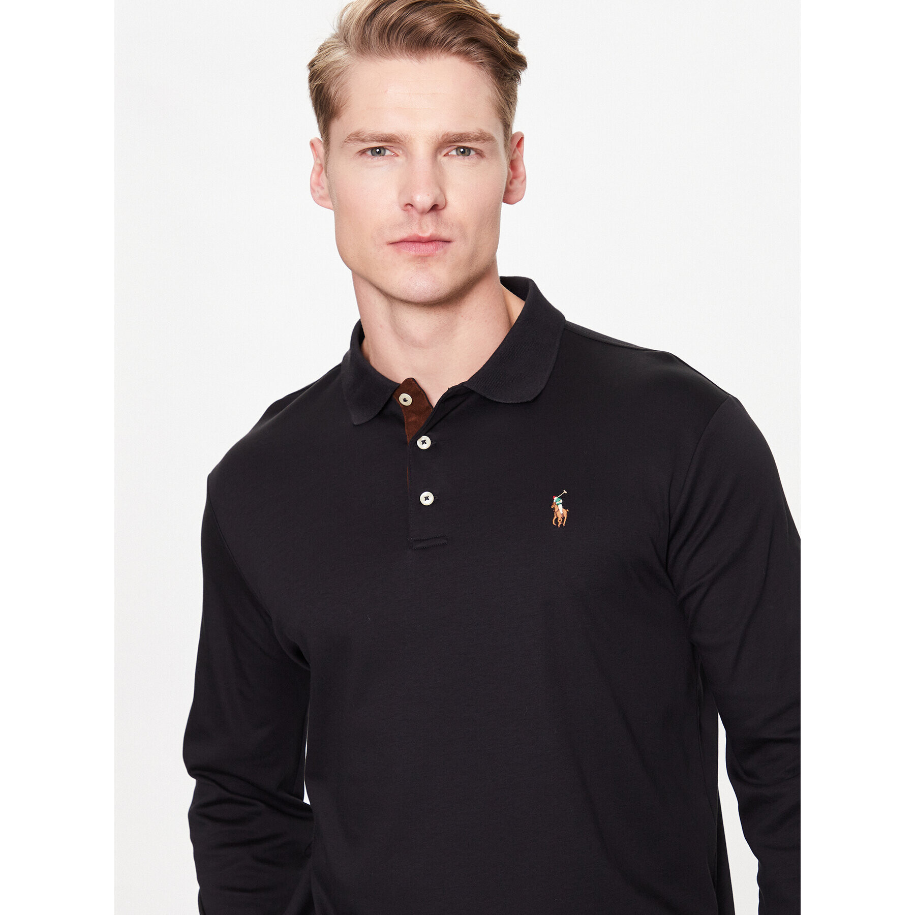 Polo Ralph Lauren Polokošeľa 710671785002 Čierna Slim Fit - Pepit.sk