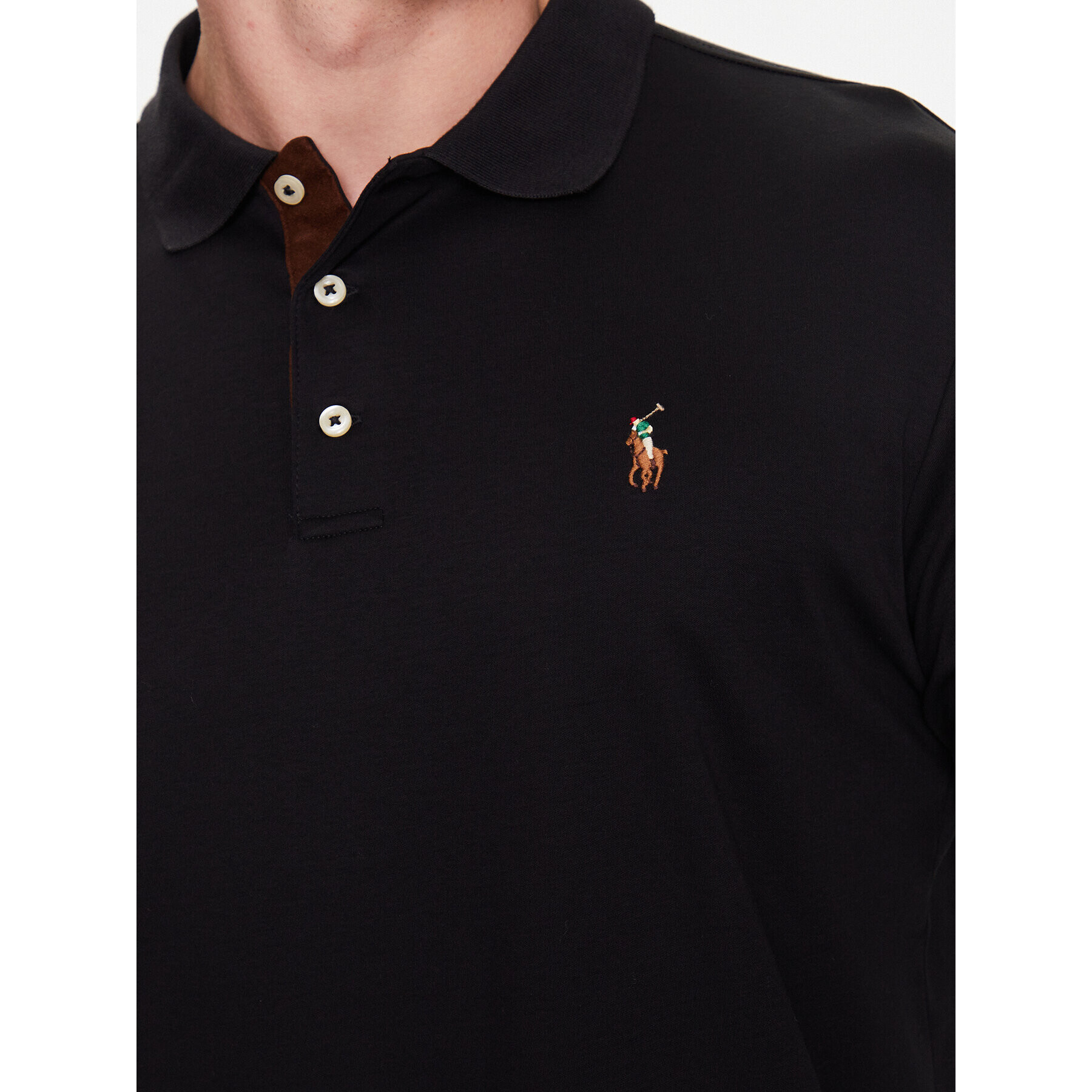 Polo Ralph Lauren Polokošeľa 710671785002 Čierna Slim Fit - Pepit.sk