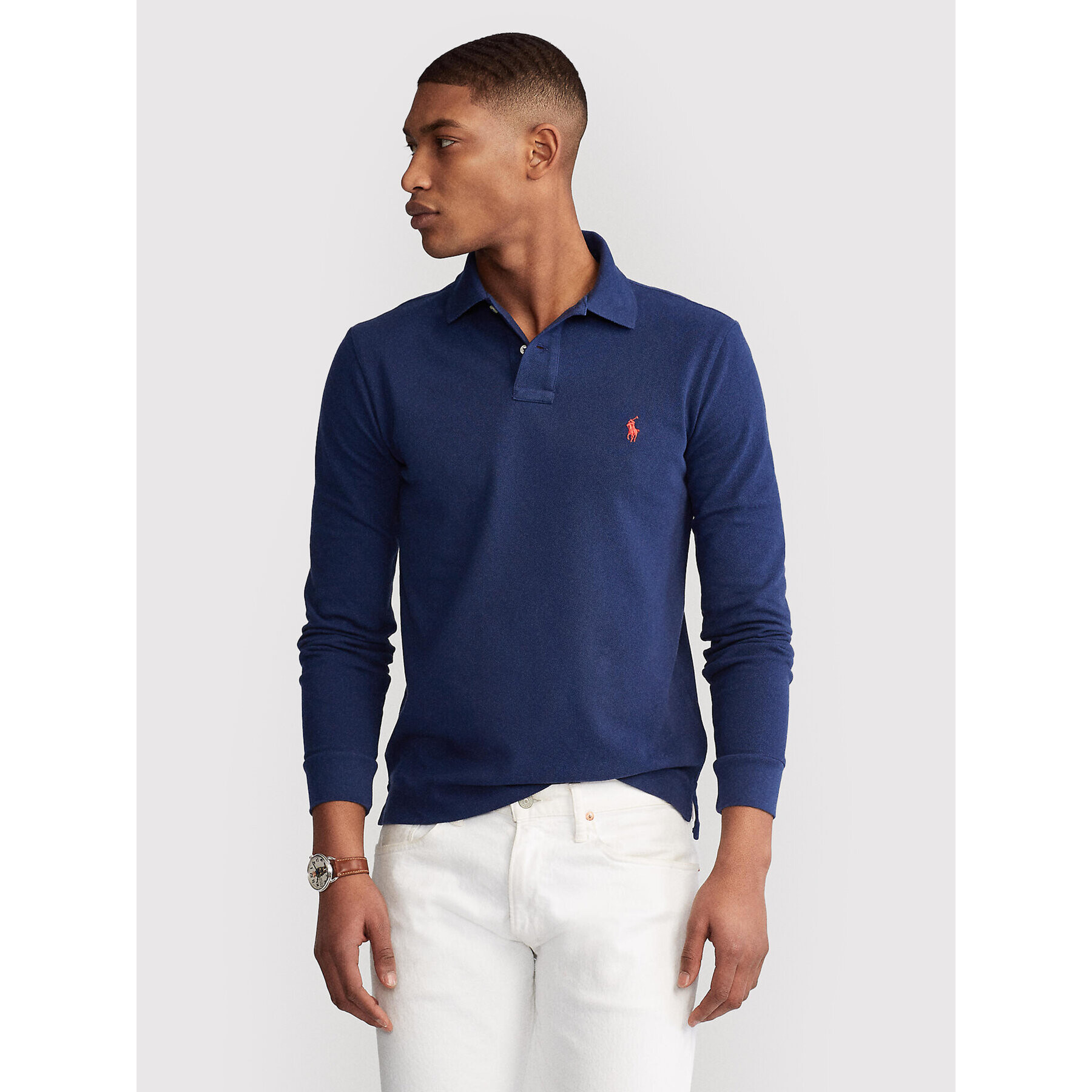 Polo Ralph Lauren Polokošeľa 710681126038 Tmavomodrá Slim Fit - Pepit.sk