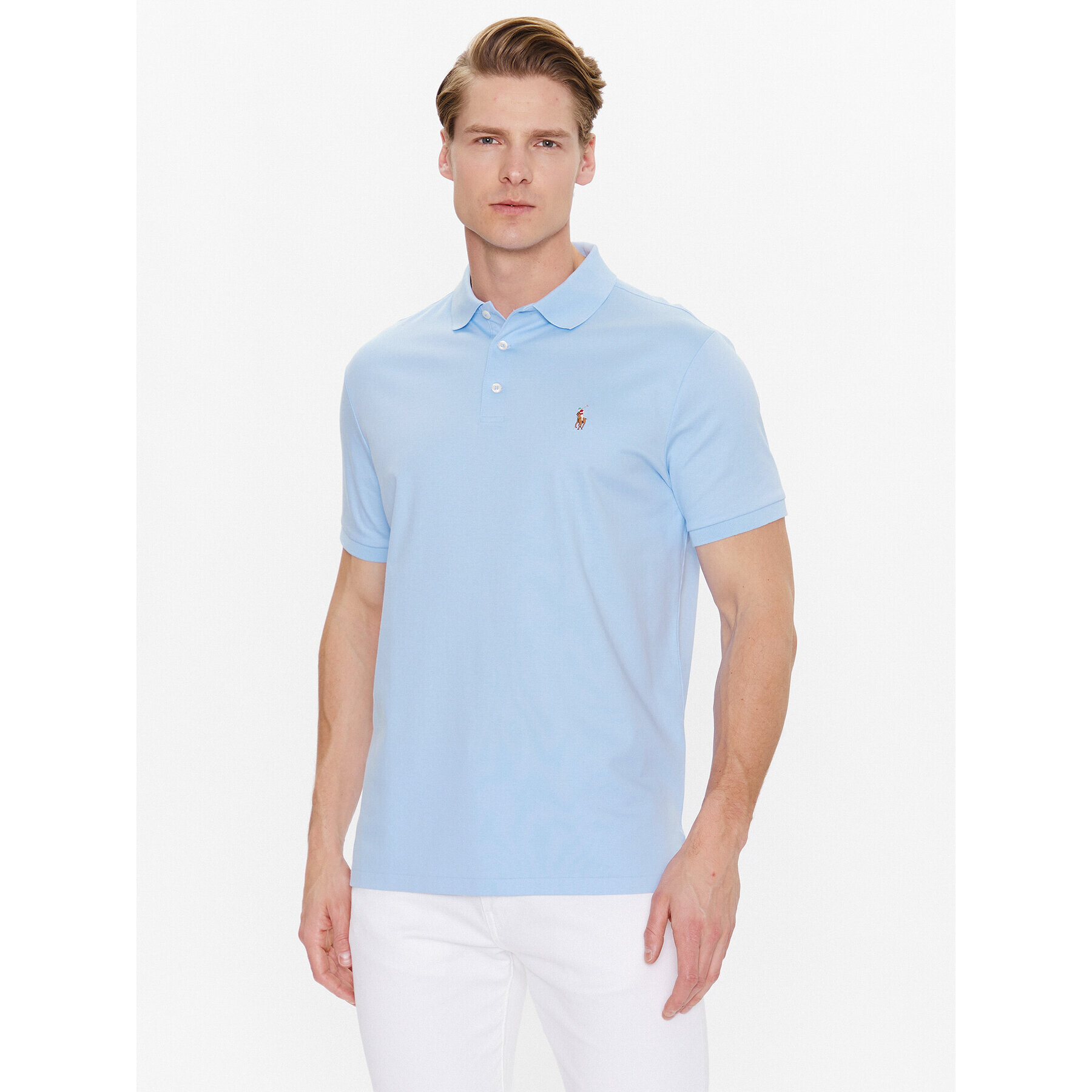 Polo Ralph Lauren Polokošeľa 710713130005 Modrá Slim Fit - Pepit.sk