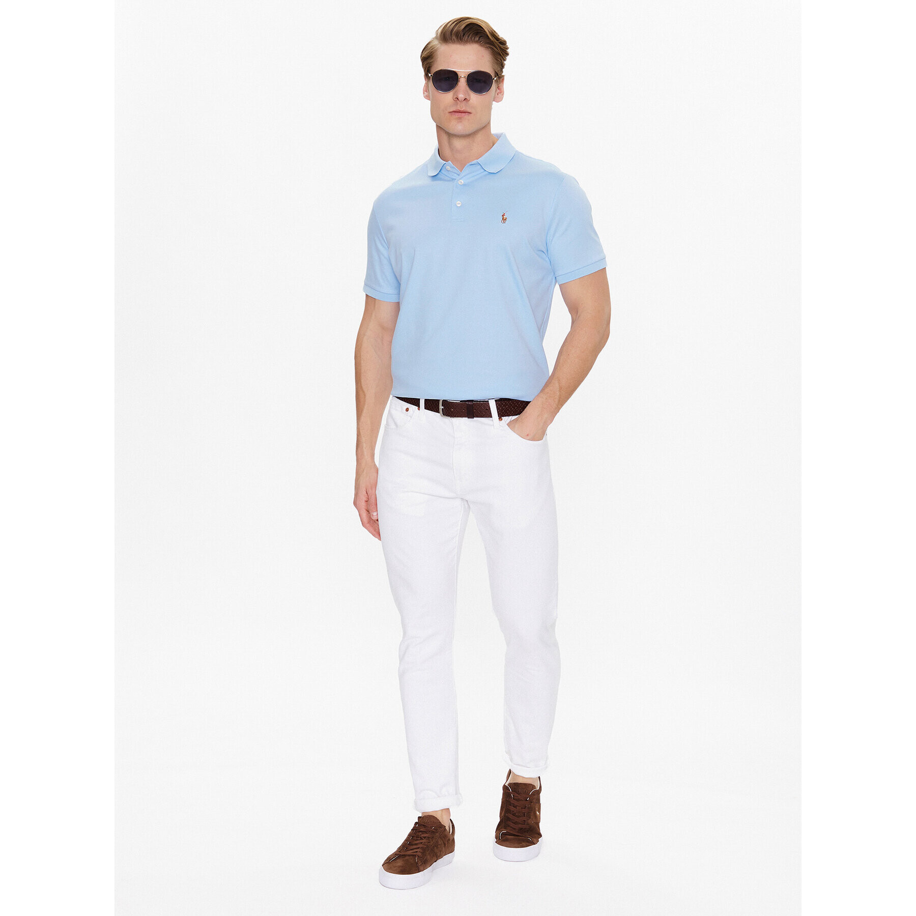 Polo Ralph Lauren Polokošeľa 710713130005 Modrá Slim Fit - Pepit.sk