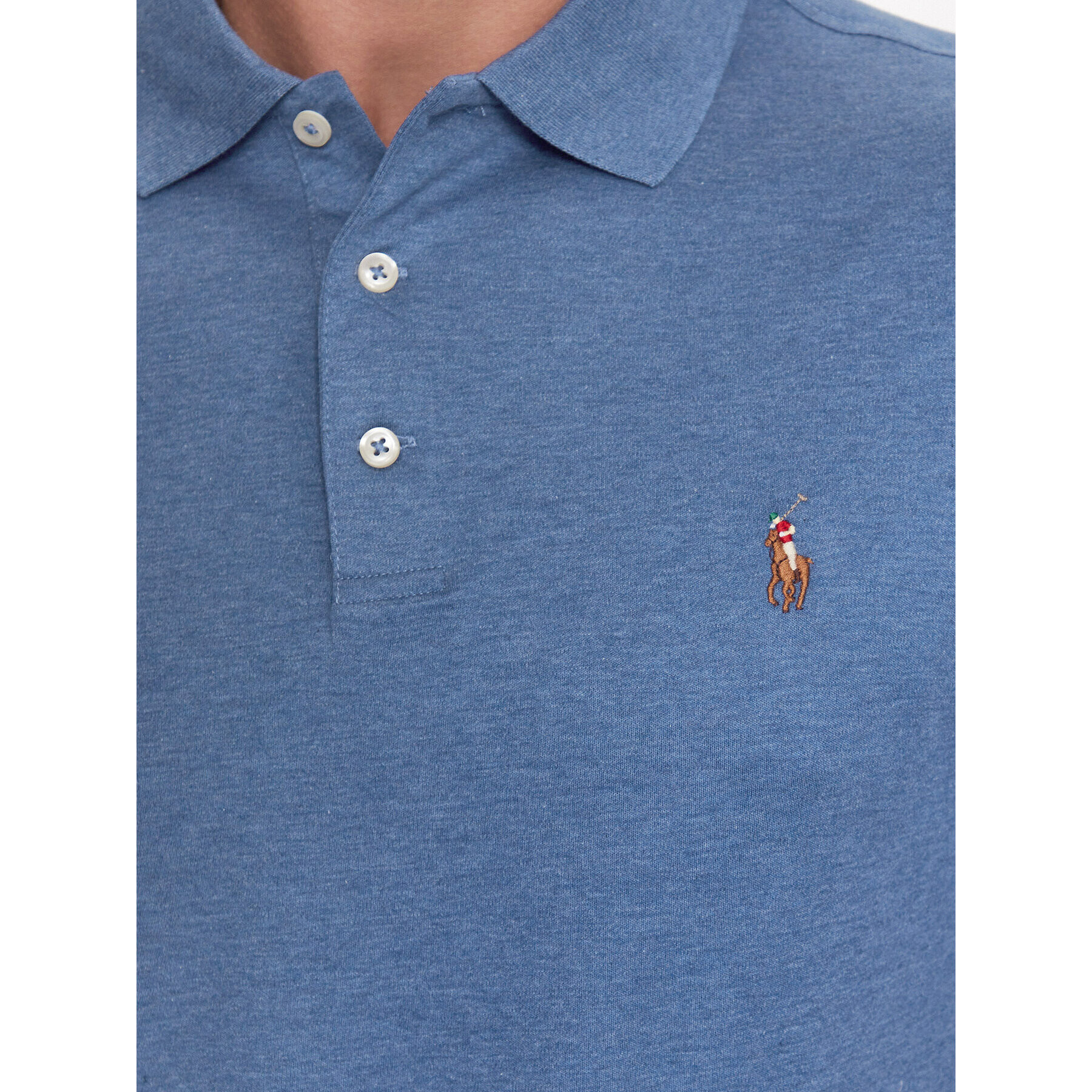 Polo Ralph Lauren Polokošeľa 710713130008 Modrá Custom Slim Fit - Pepit.sk