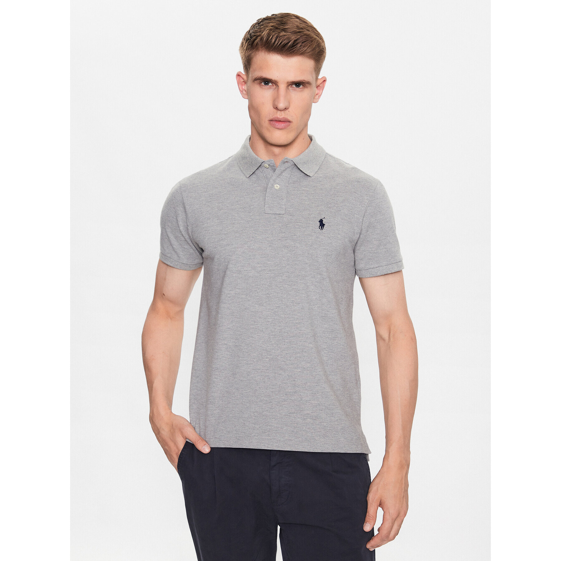 Polo Ralph Lauren Polokošeľa 710795080005 Sivá Regular Fit - Pepit.sk