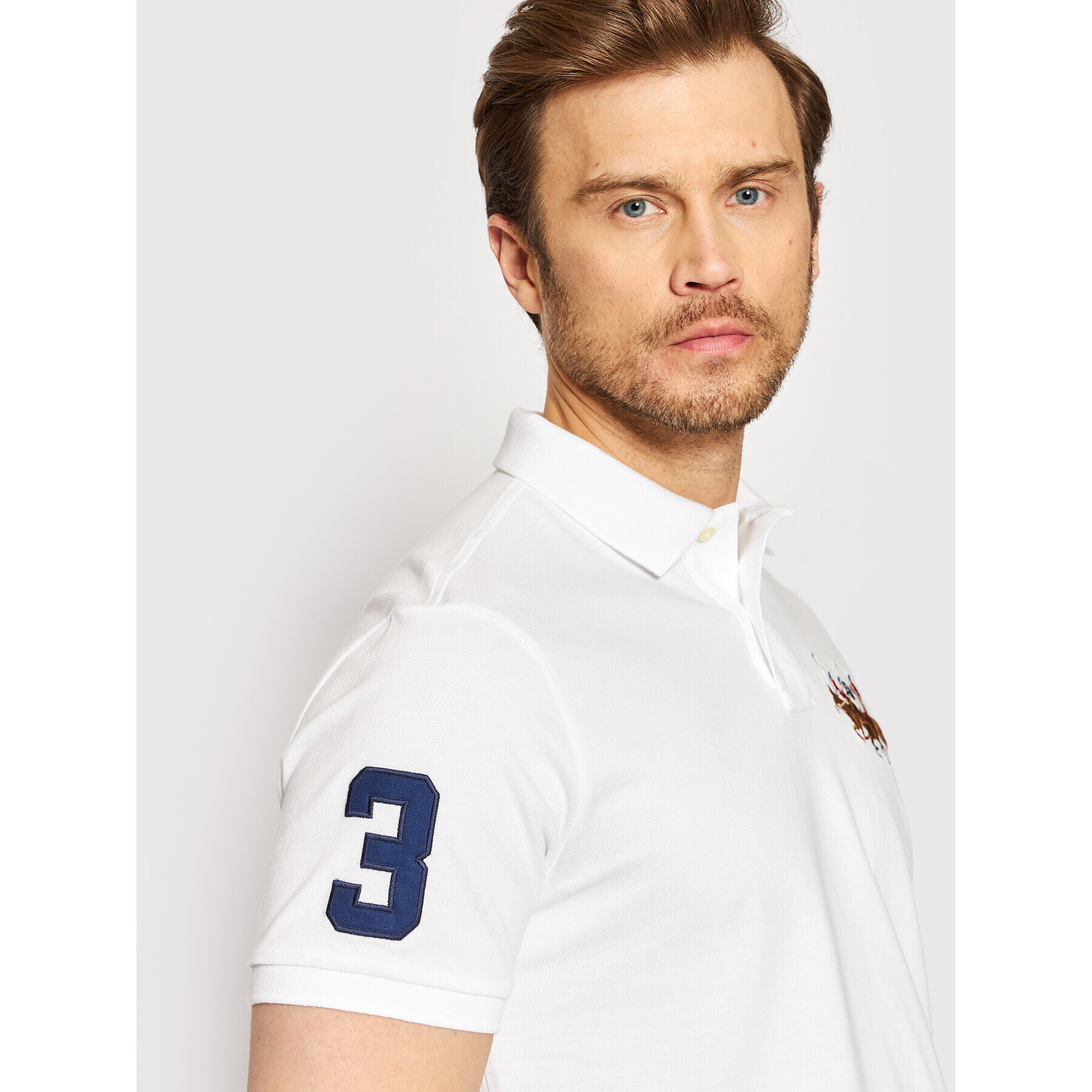 Polo Ralph Lauren Polokošeľa 710814437002 Biela Custom Fit - Pepit.sk