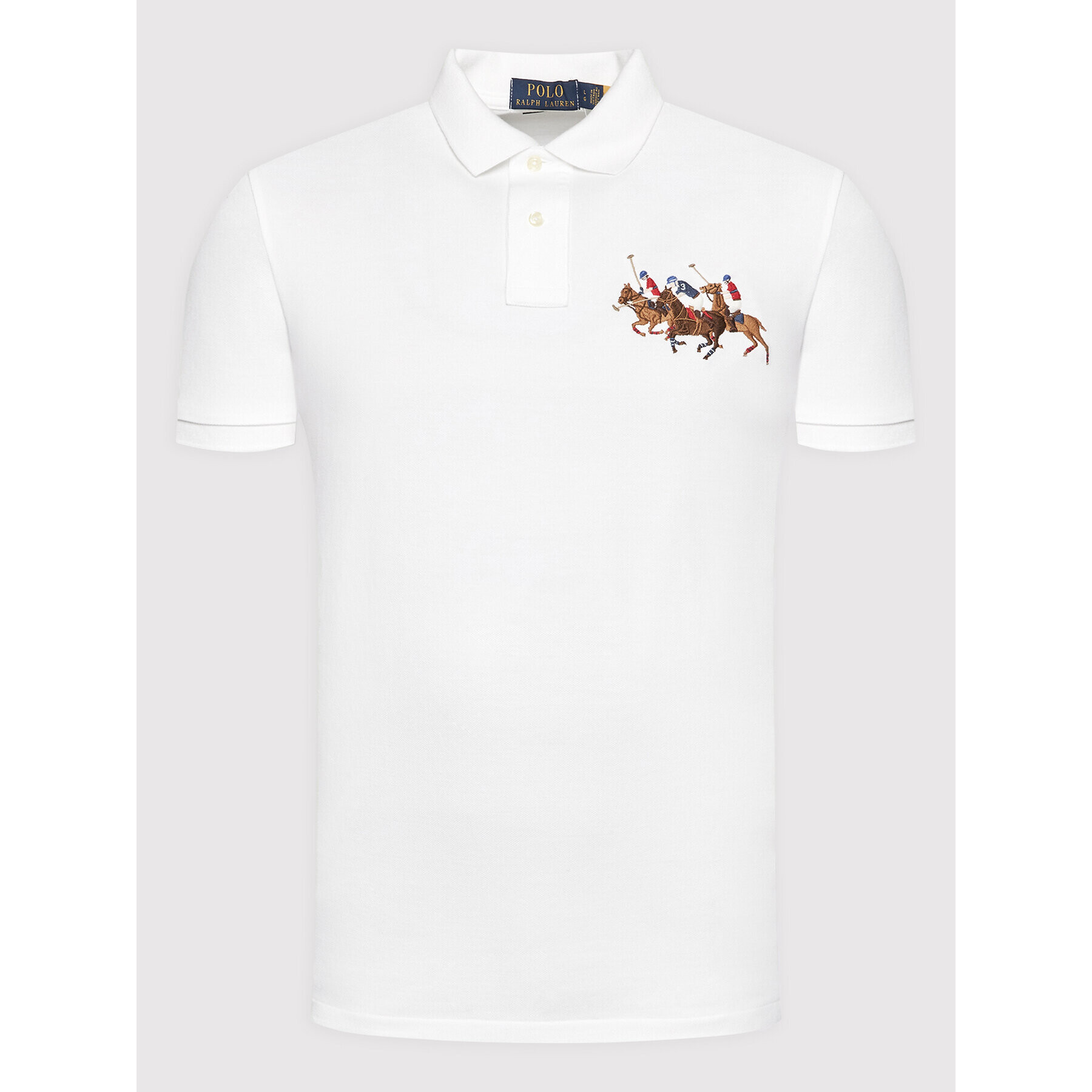 Polo Ralph Lauren Polokošeľa 710814437002 Biela Custom Fit - Pepit.sk