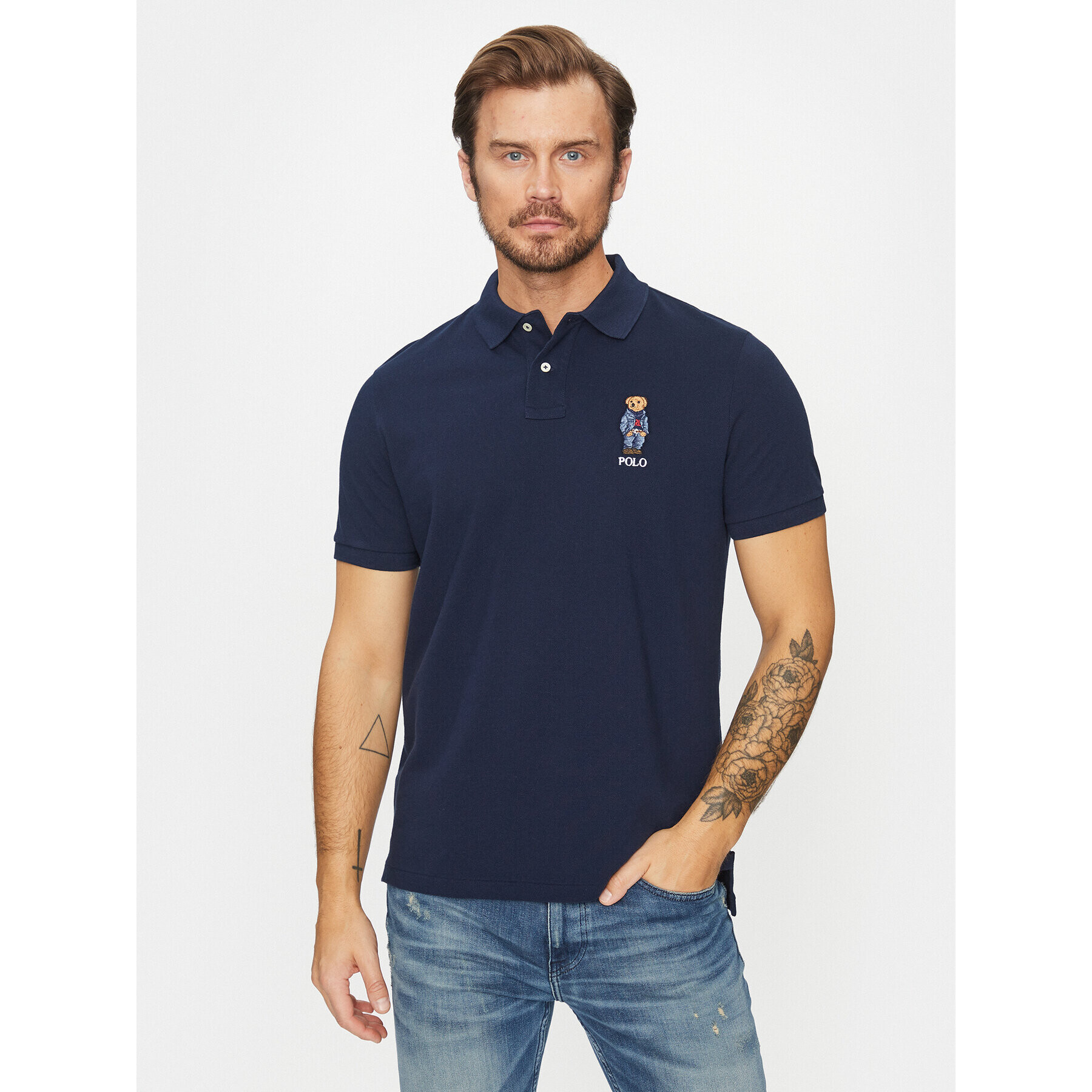 Polo Ralph Lauren Polokošeľa 710853312022 Tmavomodrá Slim Fit - Pepit.sk