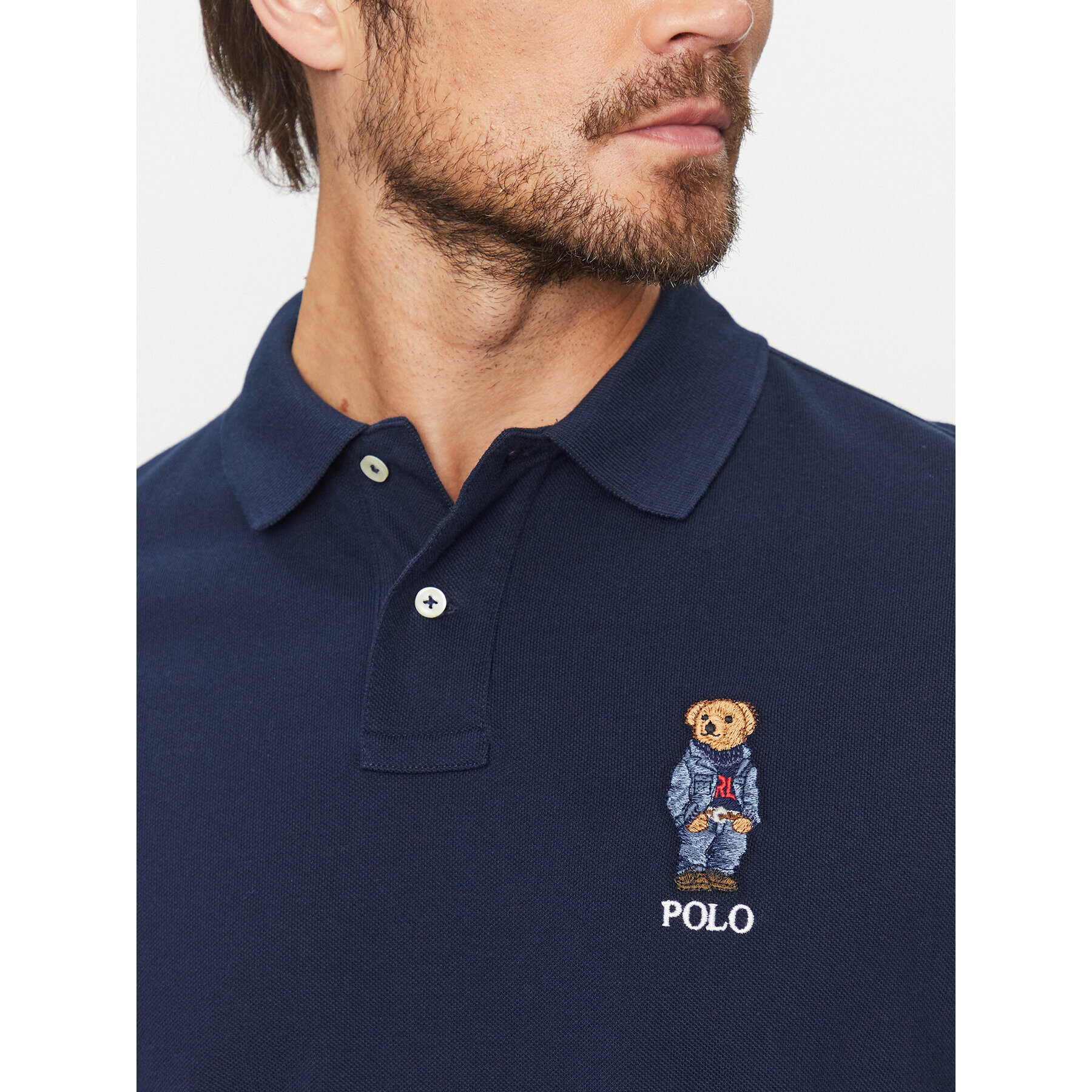 Polo Ralph Lauren Polokošeľa 710853312022 Tmavomodrá Slim Fit - Pepit.sk