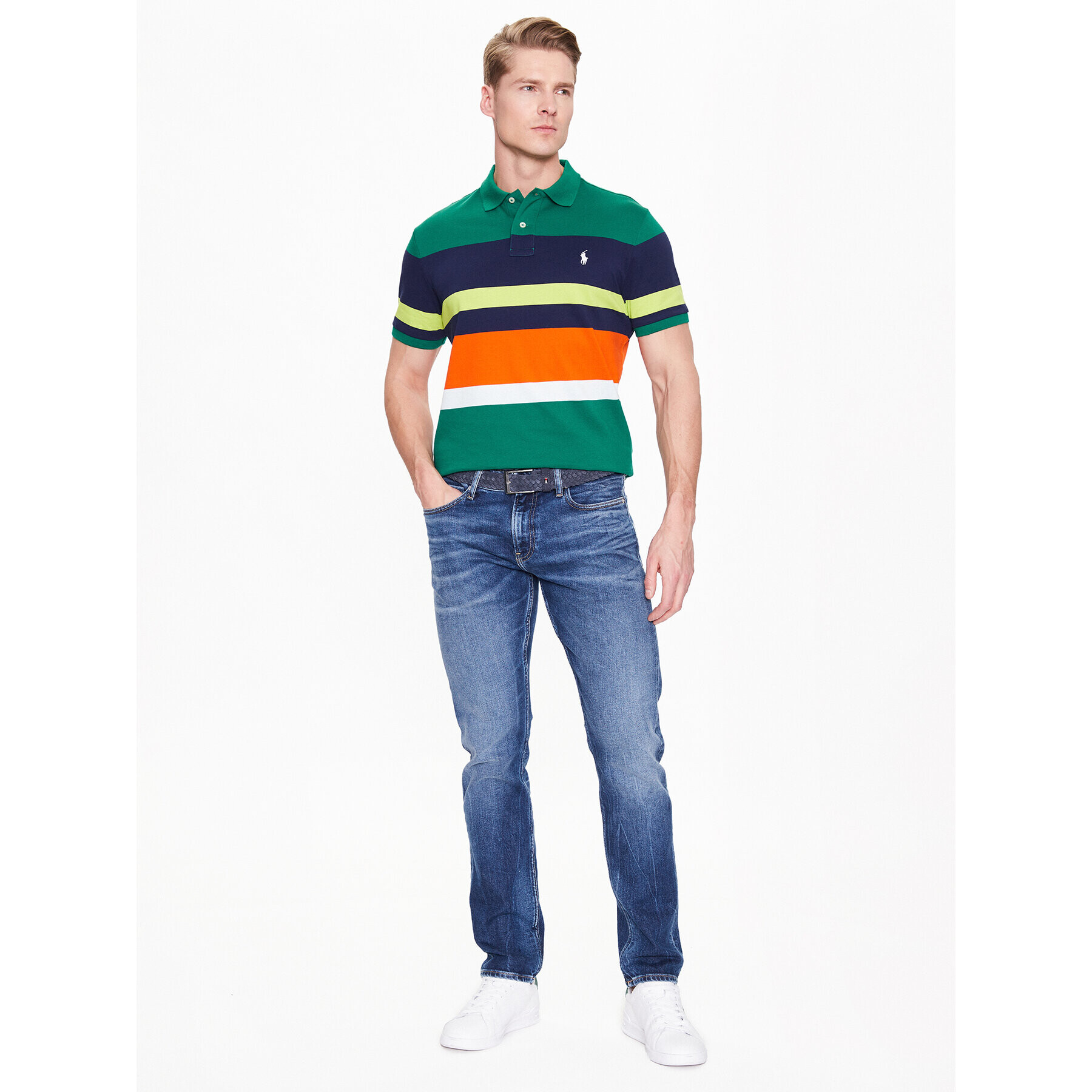 Polo Ralph Lauren Polokošeľa 710890053002 Farebná Slim Fit - Pepit.sk