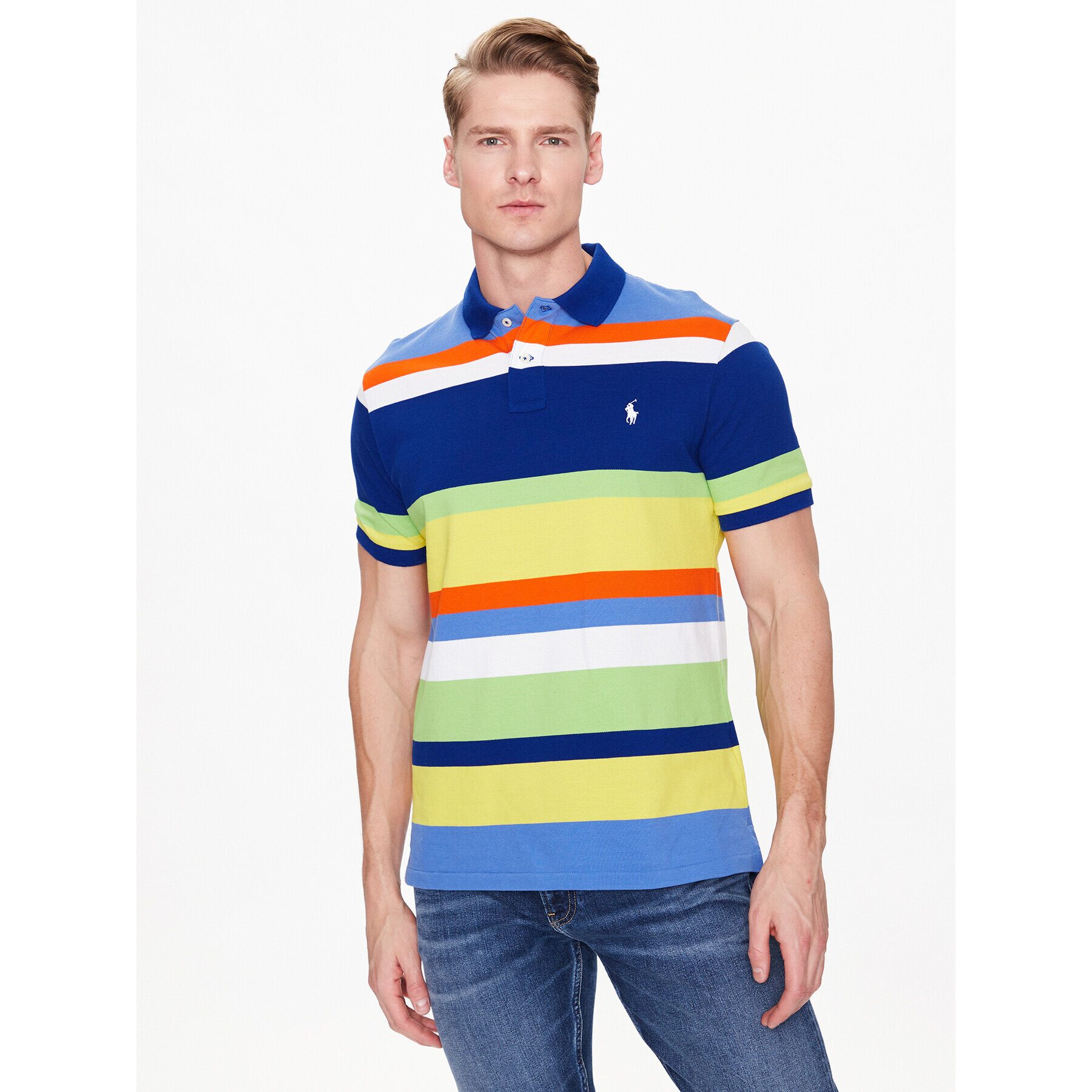 Polo Ralph Lauren Polokošeľa 710890054001 Farebná Slim Fit - Pepit.sk