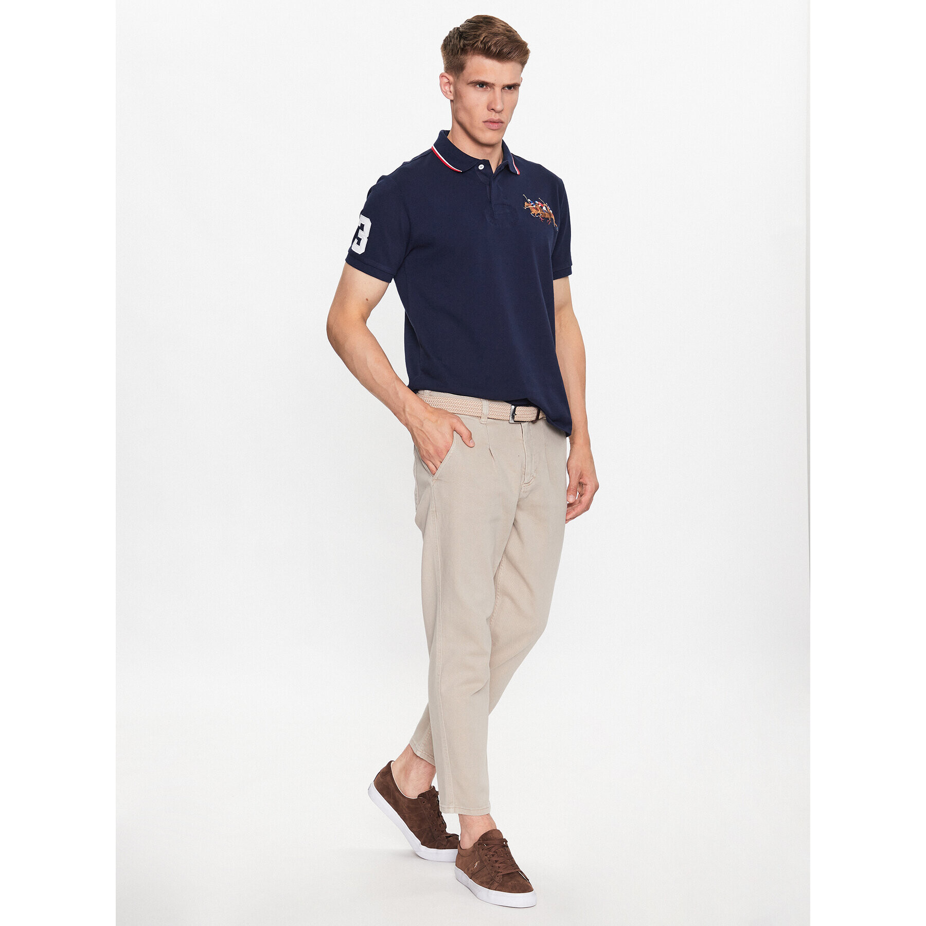 Polo Ralph Lauren Polokošeľa 710900614006 Tmavomodrá Custom Slim Fit - Pepit.sk