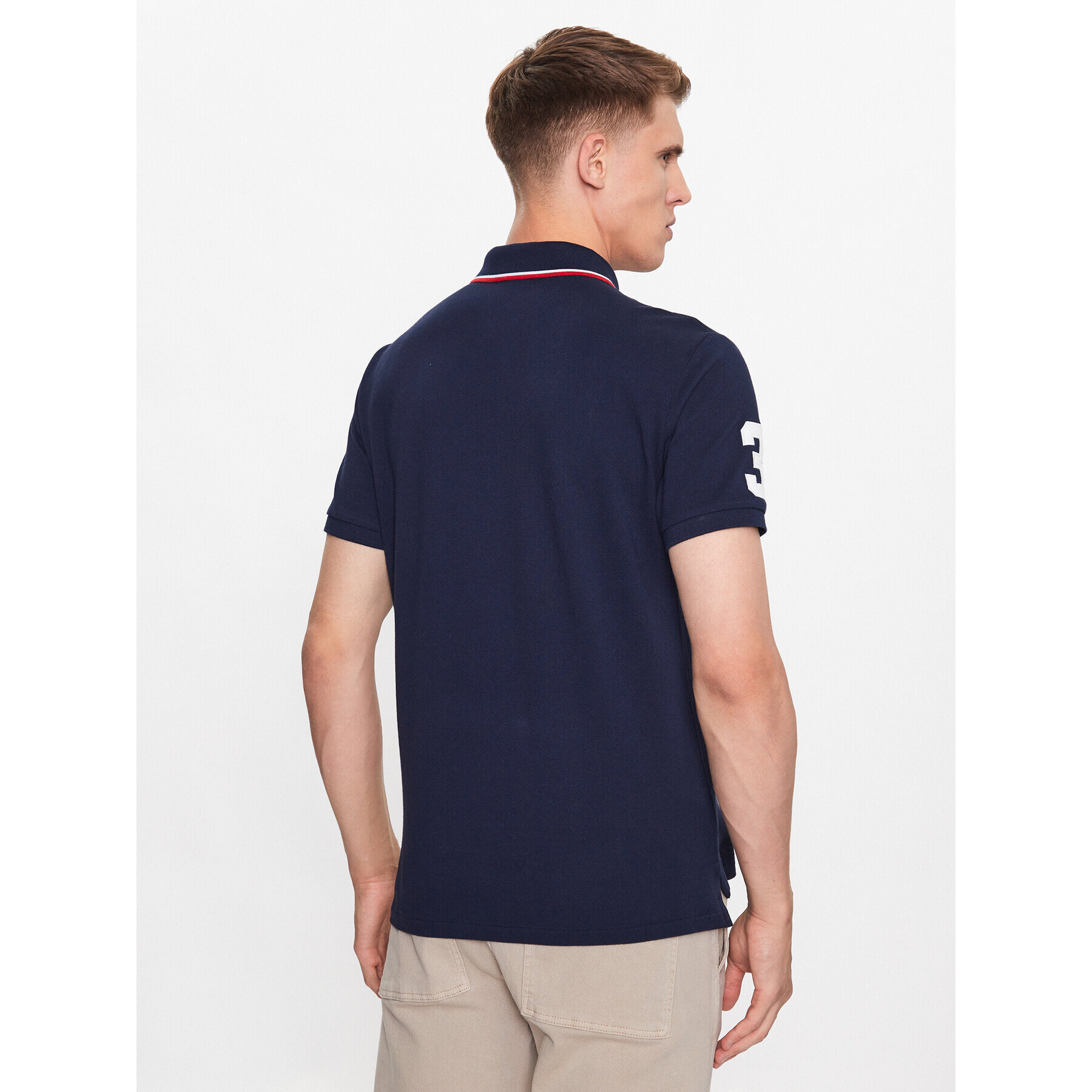 Polo Ralph Lauren Polokošeľa 710900614006 Tmavomodrá Custom Slim Fit - Pepit.sk