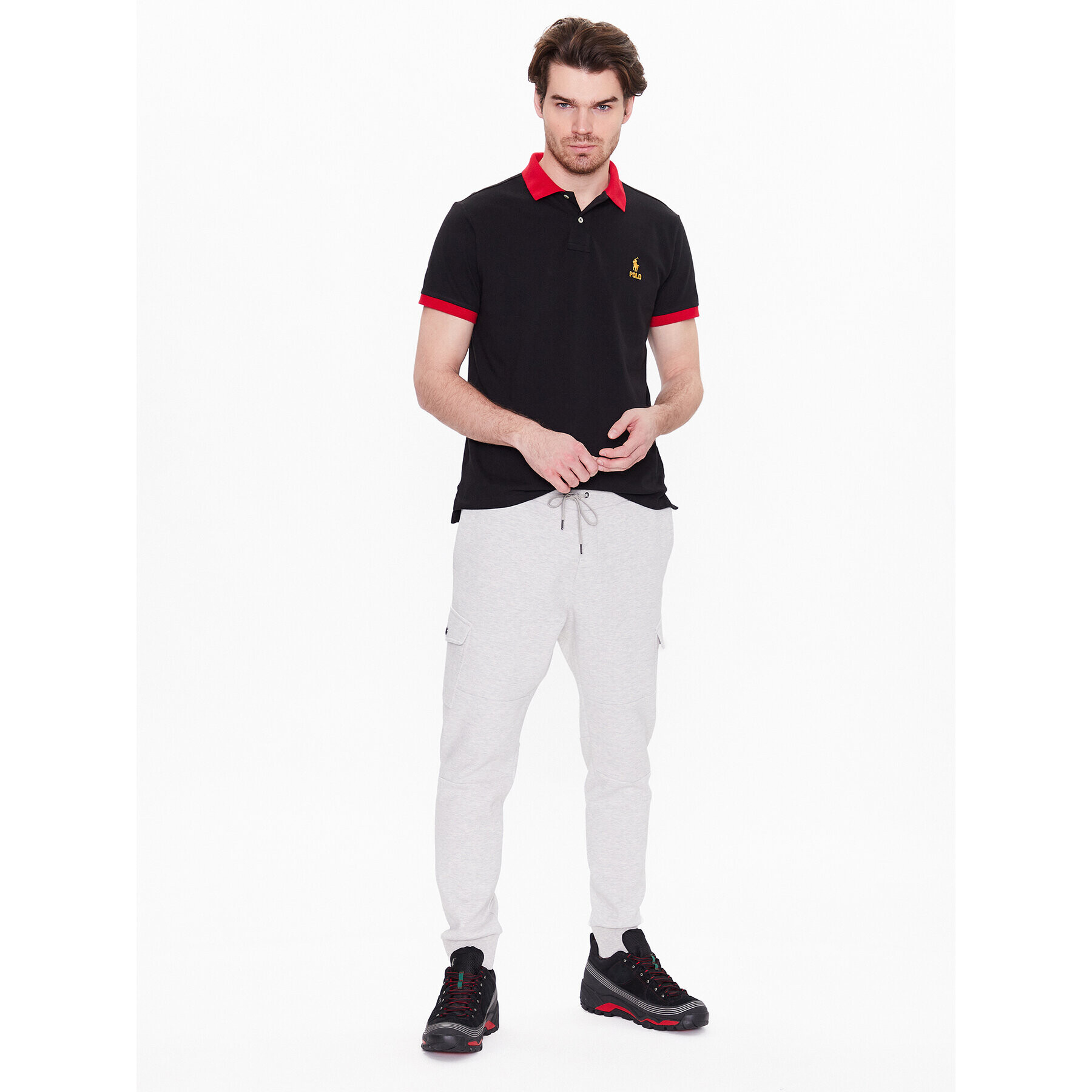 Polo Ralph Lauren Polokošeľa 710913593001 Čierna Slim Fit - Pepit.sk