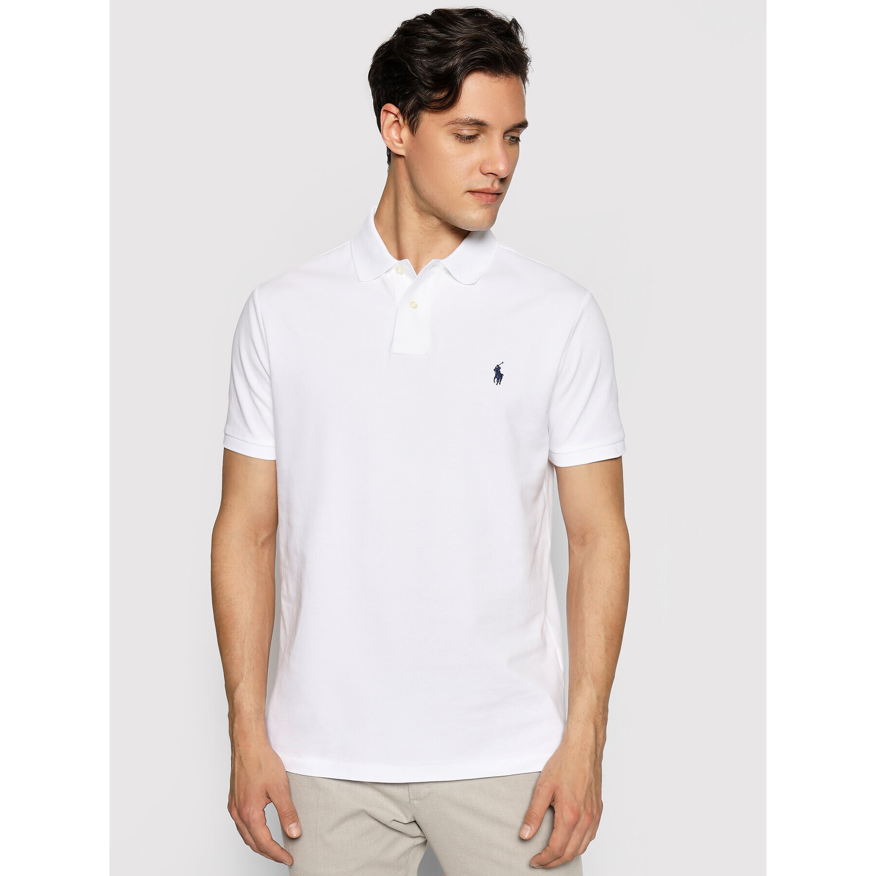 Polo Ralph Lauren Polokošeľa Core Replen 710666998 Biela Custom Slim Fit - Pepit.sk