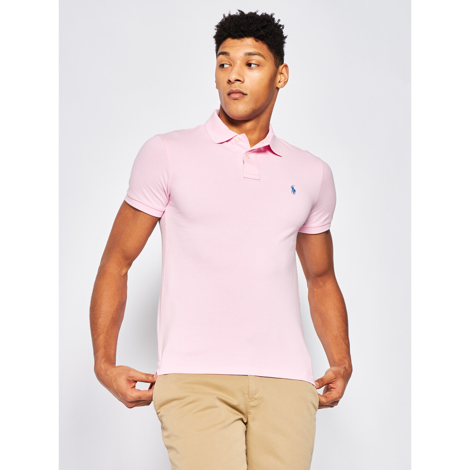 Polo Ralph Lauren Polokošeľa Core Replen 710795080 Ružová Slim Fit - Pepit.sk