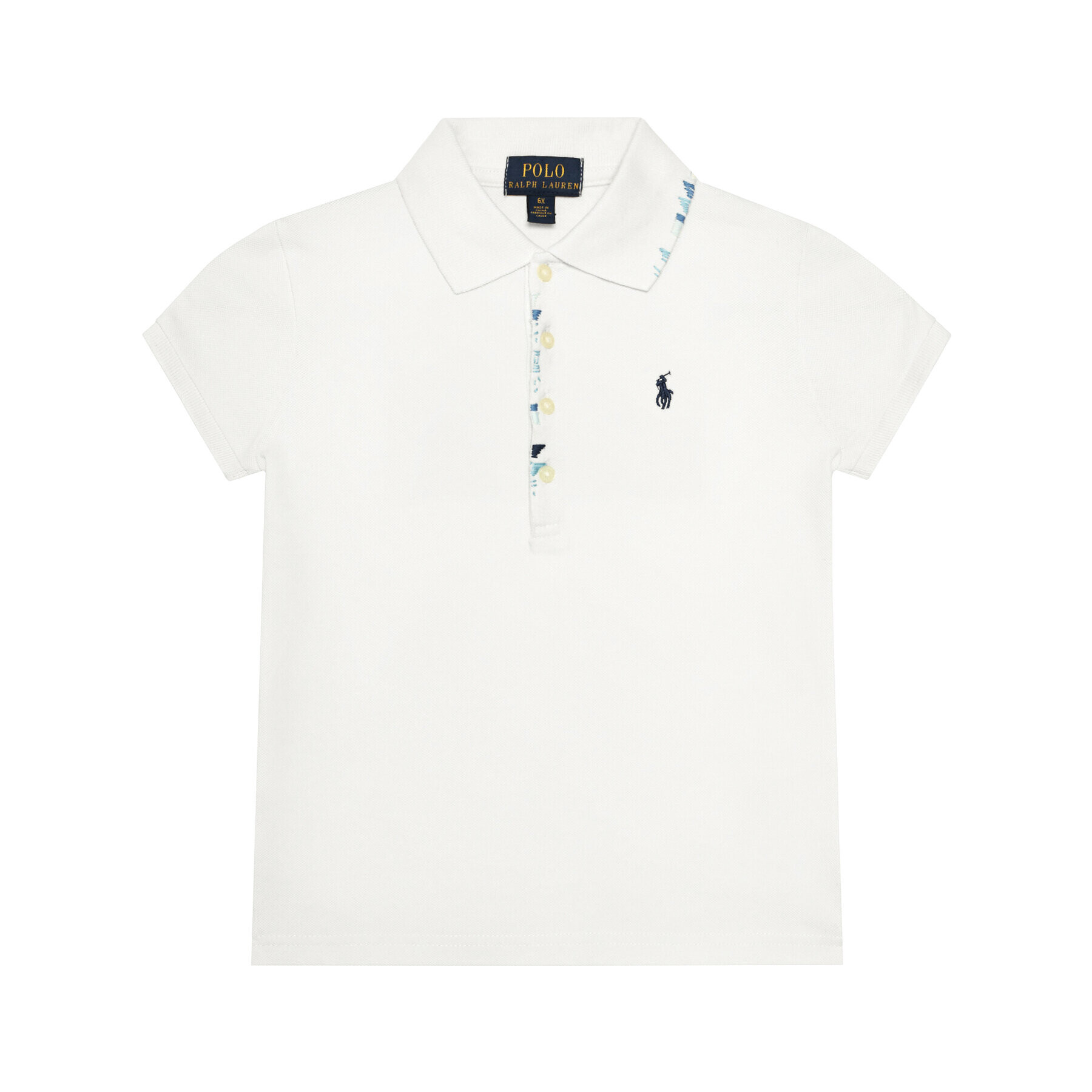 Polo Ralph Lauren Polokošeľa Novelty 313785430001 Biela Regular Fit - Pepit.sk