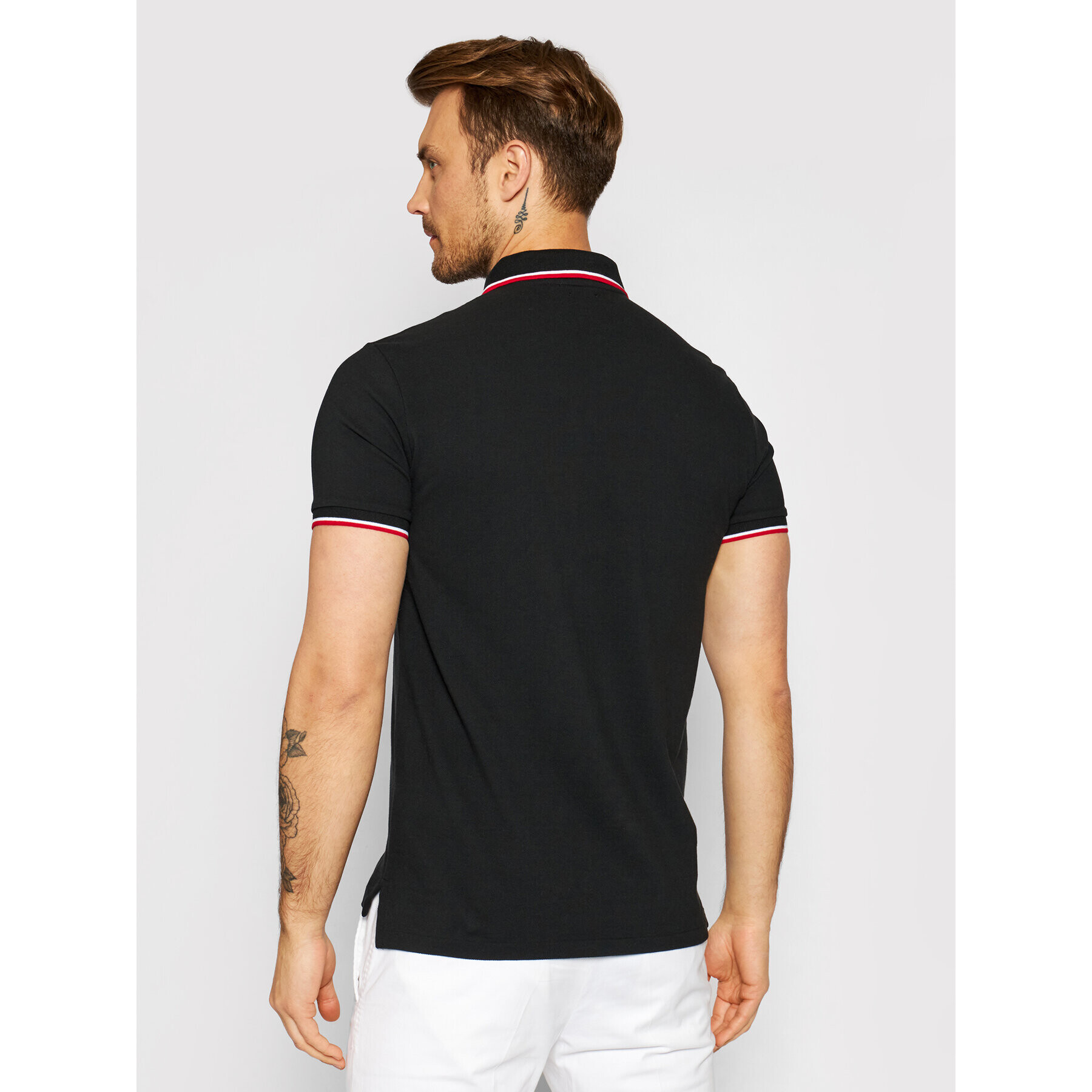 Polo Ralph Lauren Polokošeľa Ssl 710842621001 Čierna Custom Slim Fit - Pepit.sk