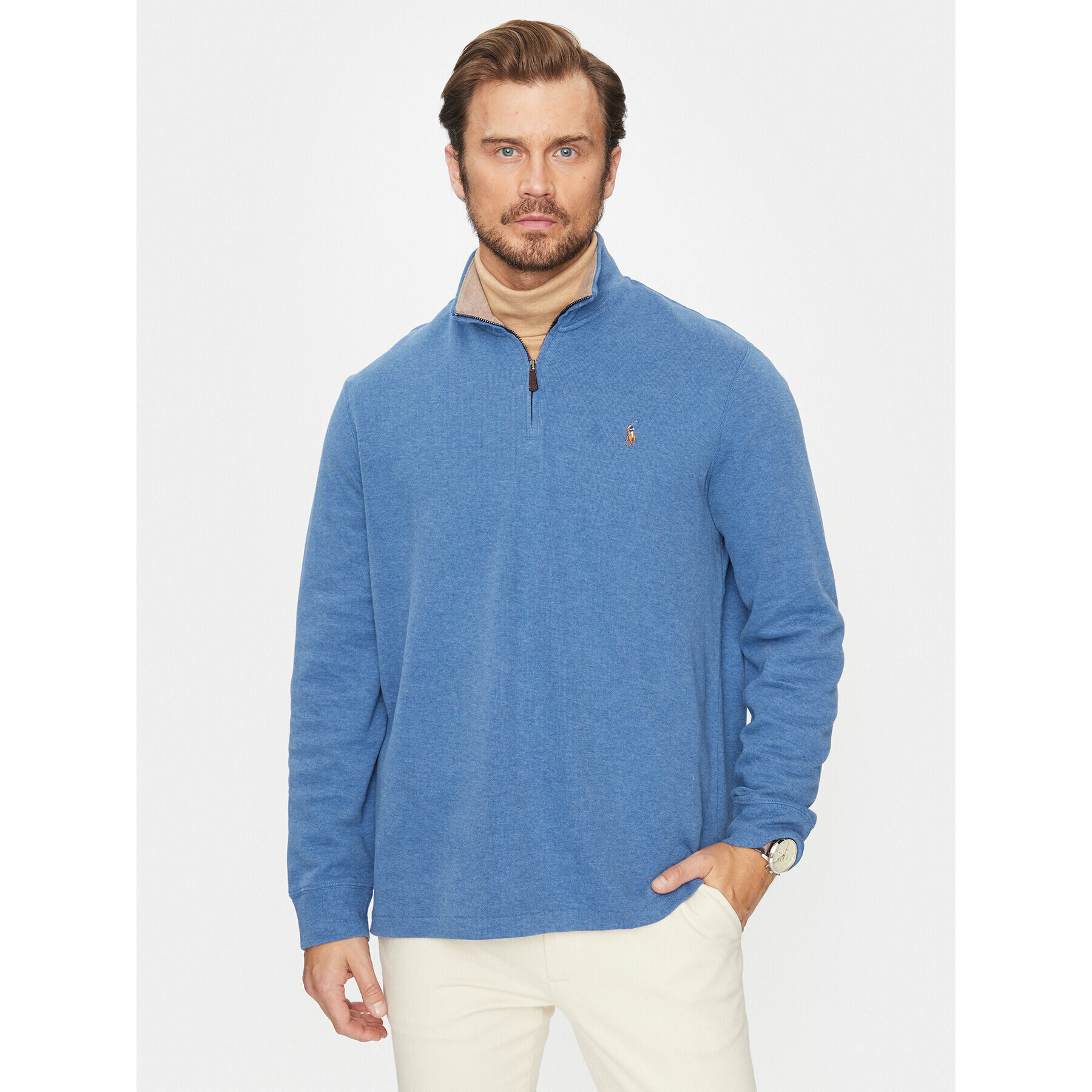 Polo Ralph Lauren Sveter 710877001012 Modrá Regular Fit - Pepit.sk