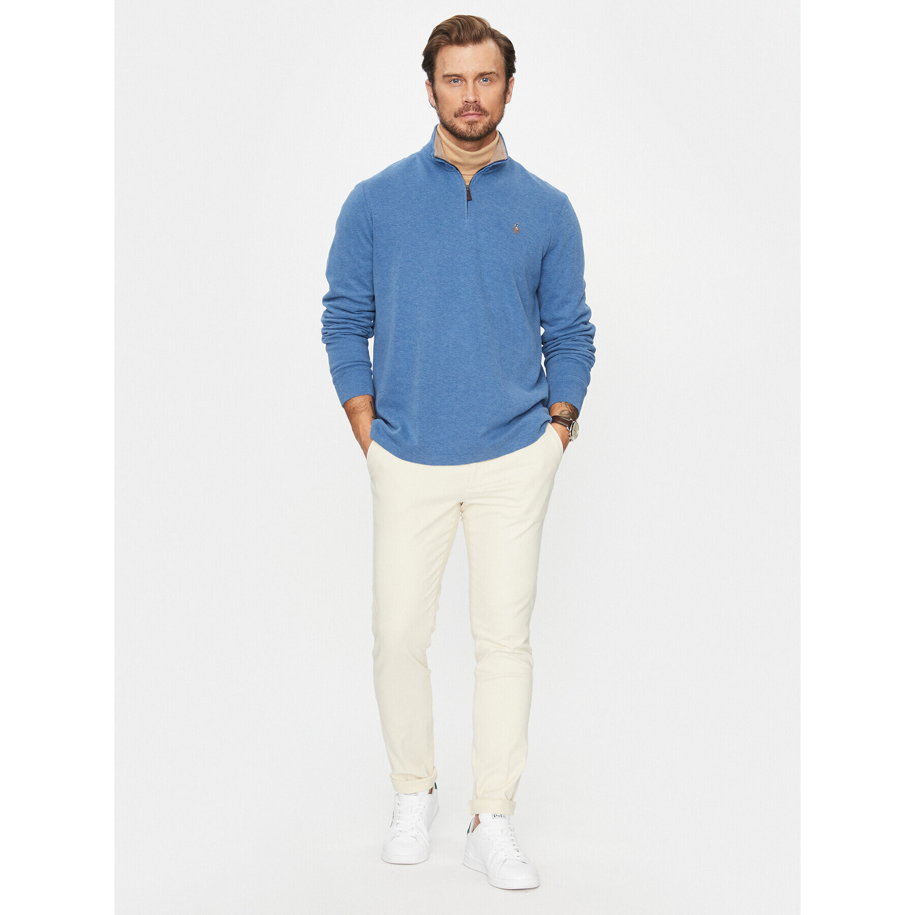 Polo Ralph Lauren Sveter 710877001012 Modrá Regular Fit - Pepit.sk