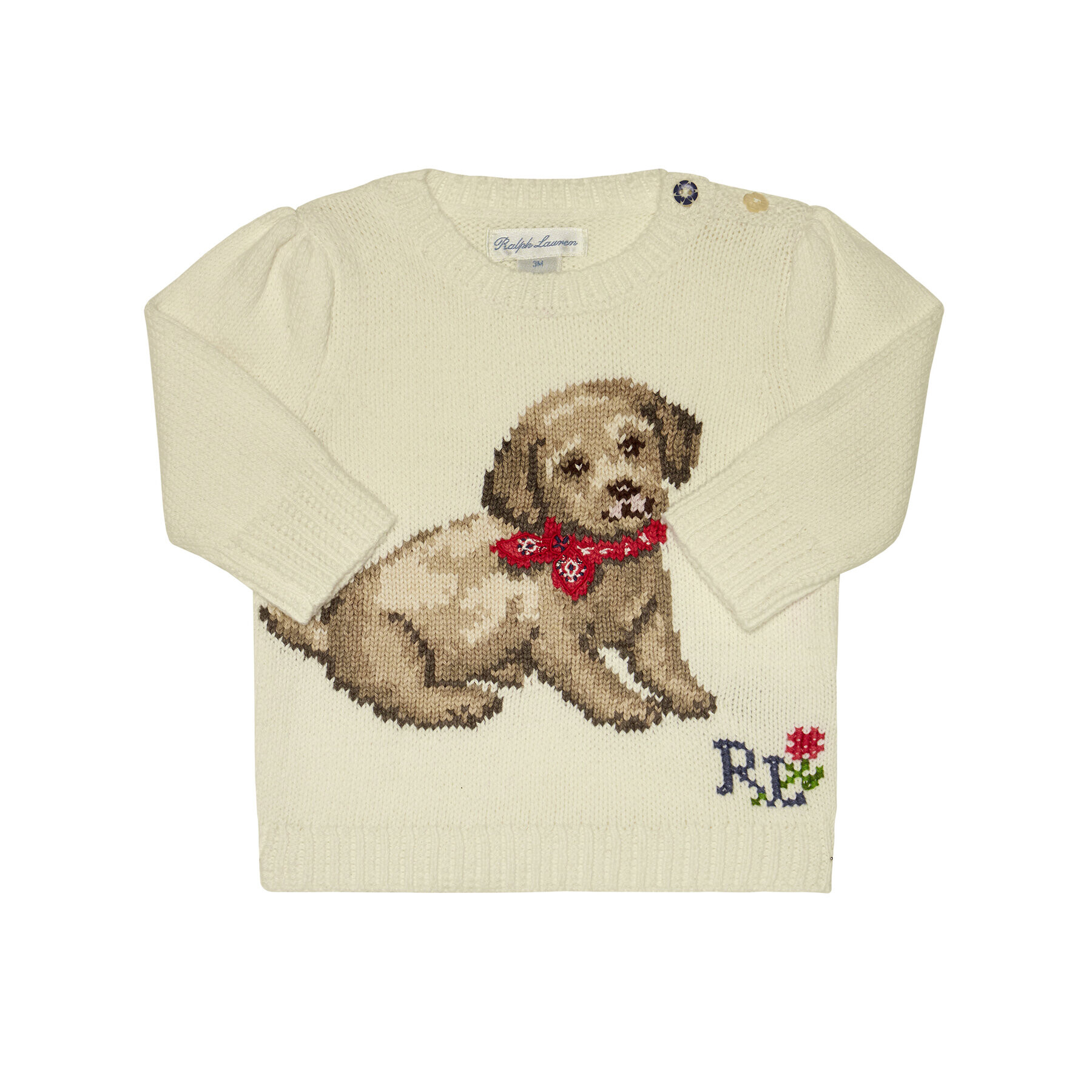 Polo Ralph Lauren Sveter Dog 310787279001 Biela Regular Fit - Pepit.sk