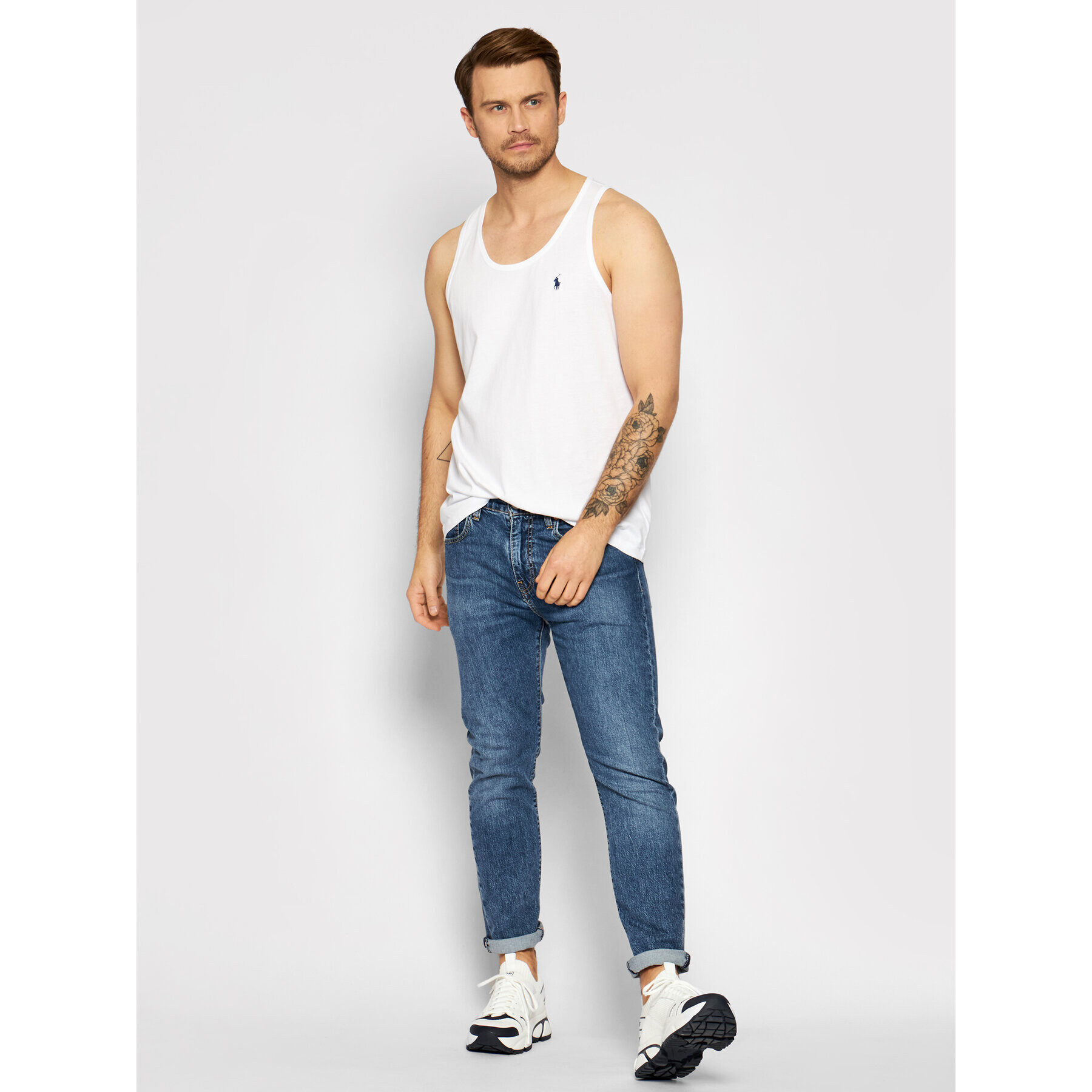 Polo Ralph Lauren Tank top Sls 710800895013 Biela Regular Fit - Pepit.sk