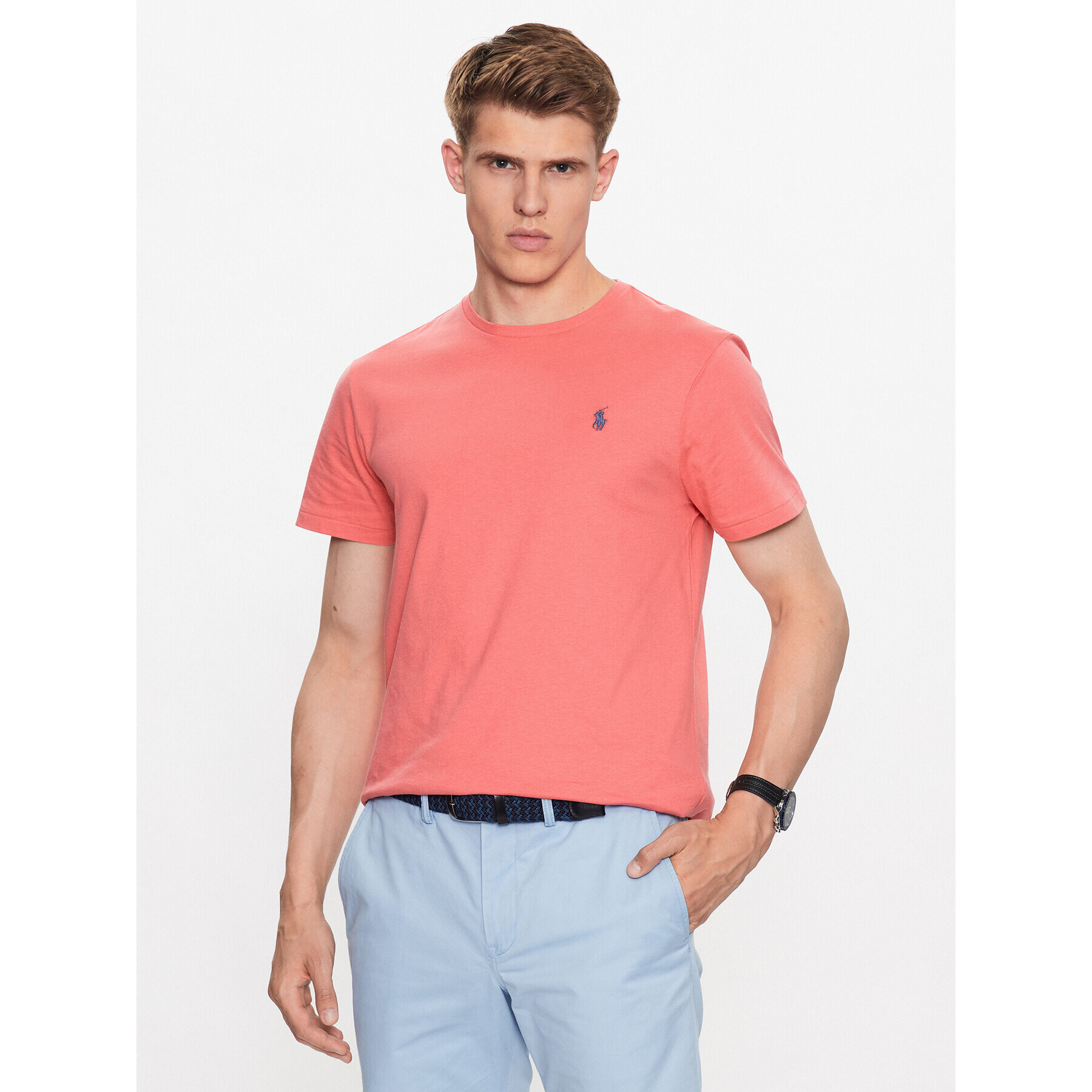 Polo Ralph Lauren Tričko 710671438311 Červená Slim Fit - Pepit.sk