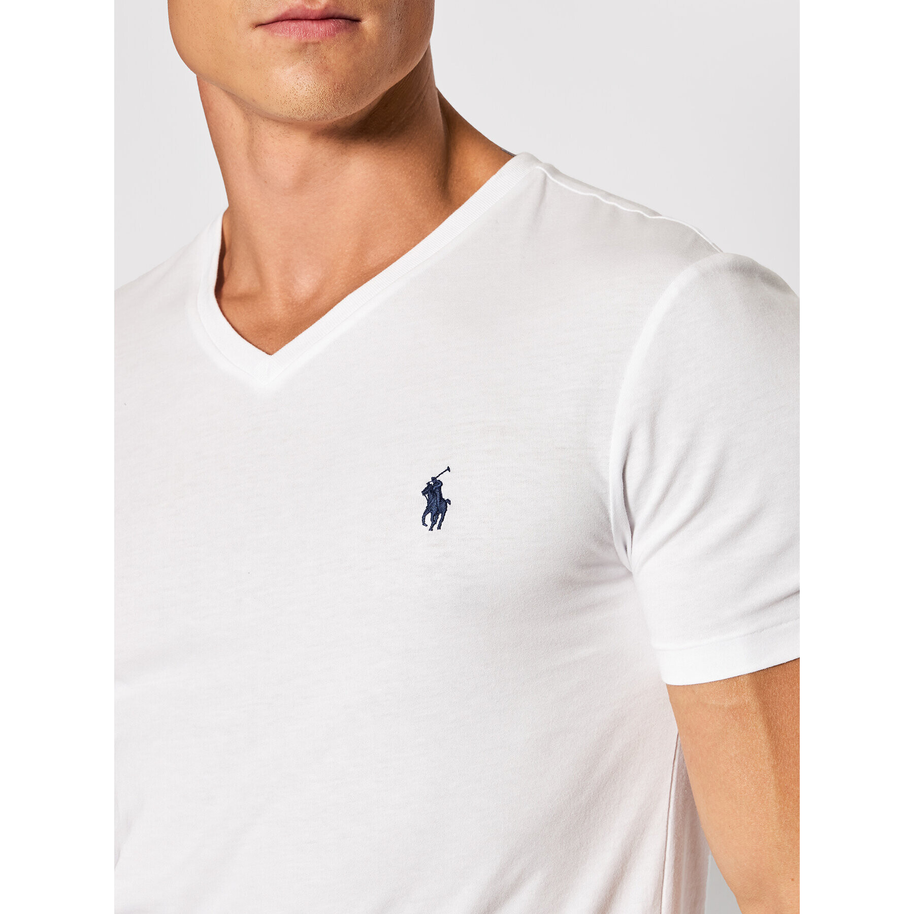 Polo Ralph Lauren Tričko 710671453008 Biela Slim Fit - Pepit.sk