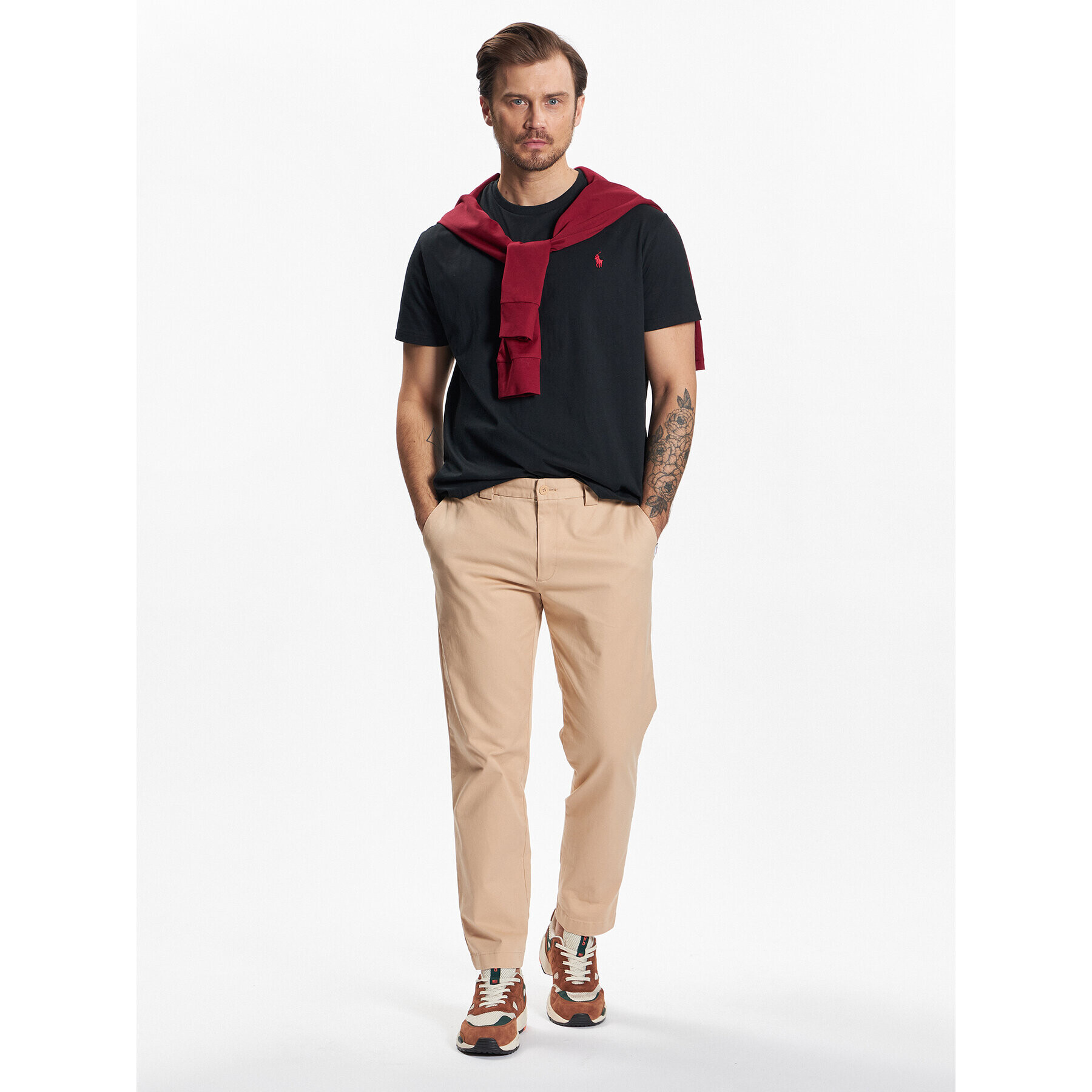 Polo Ralph Lauren Tričko 710707087002 Čierna Classic Fit - Pepit.sk